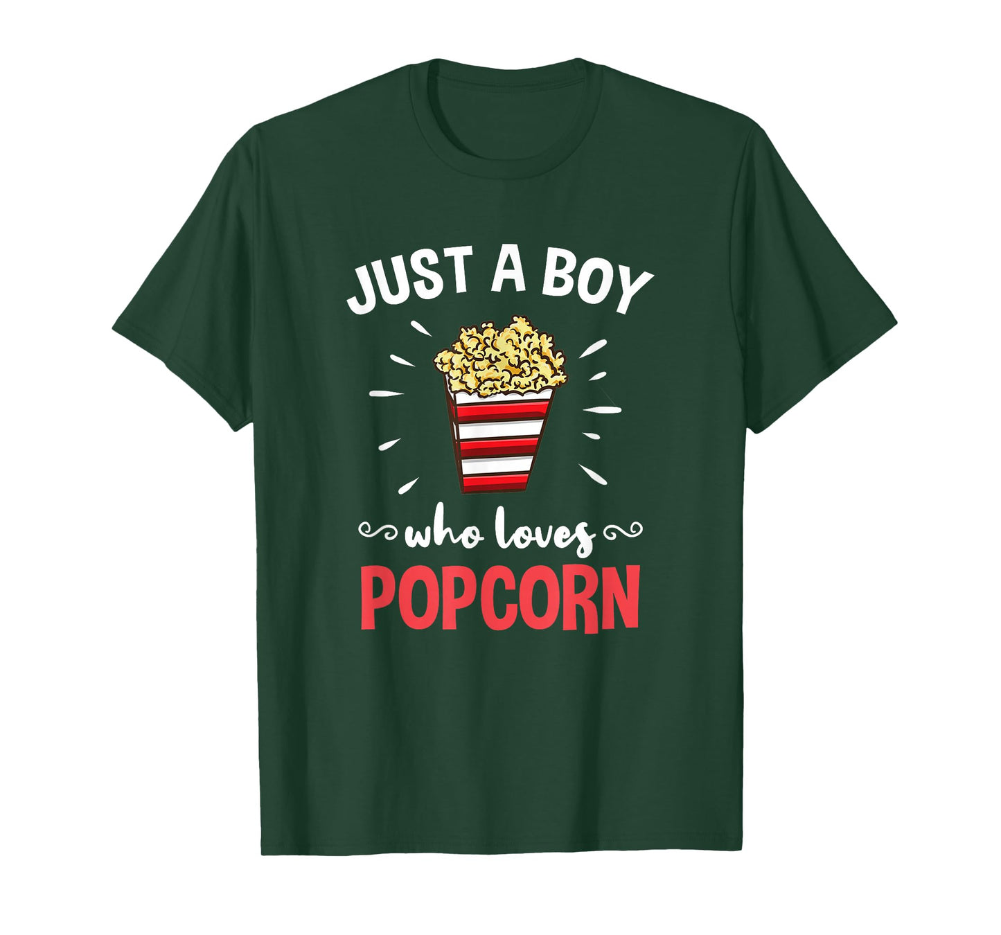 Just A Boy Who Loves Popcorn T-Shirt