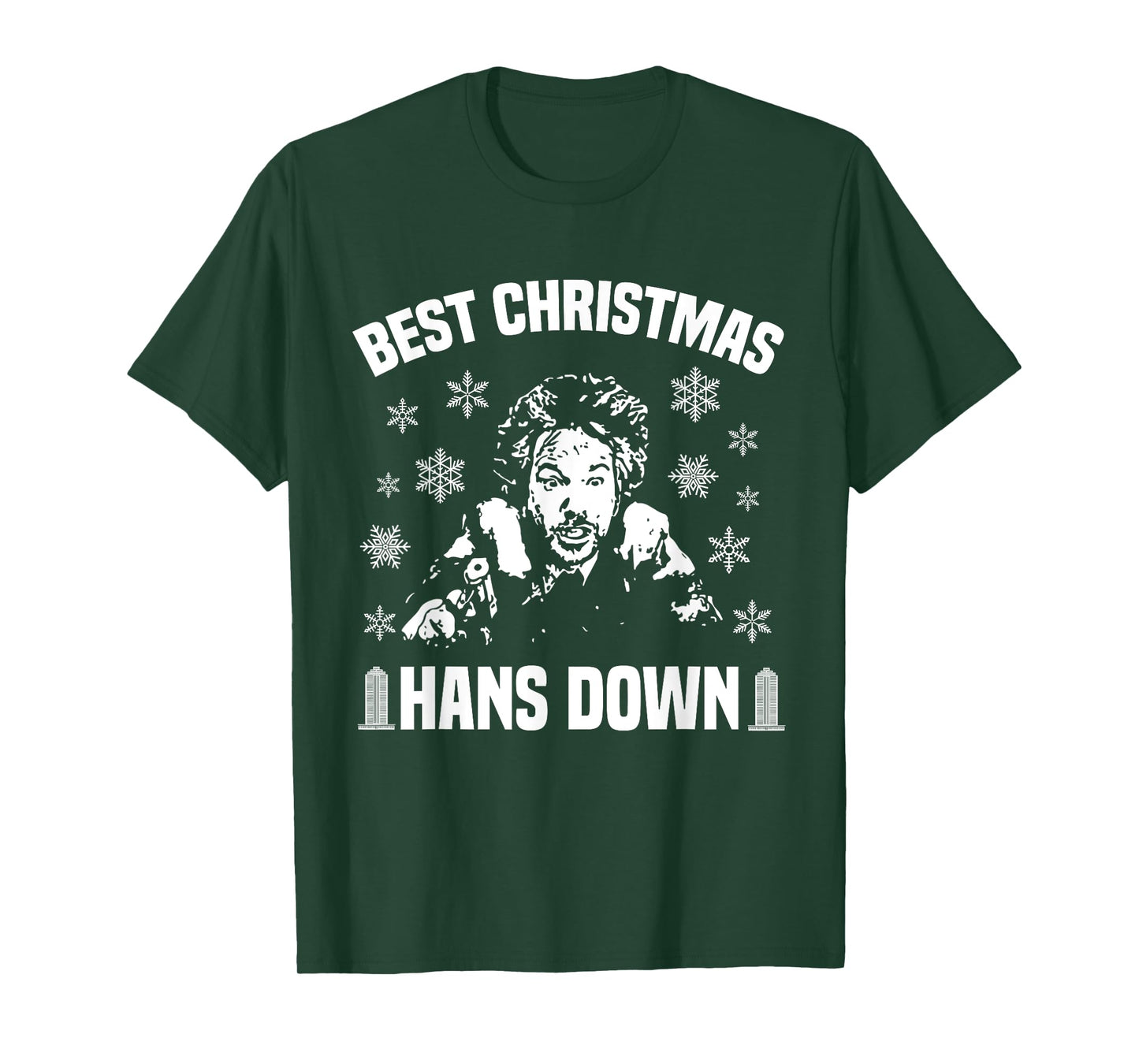 Best Christmas Hans Down Funny Mens Dad Joke Christmas T-Shirt