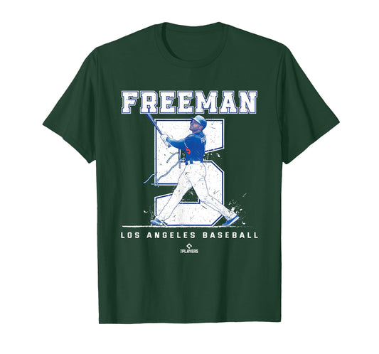 Number and Portrait Freddie Freeman Los Angeles MLBPA T-Shirt
