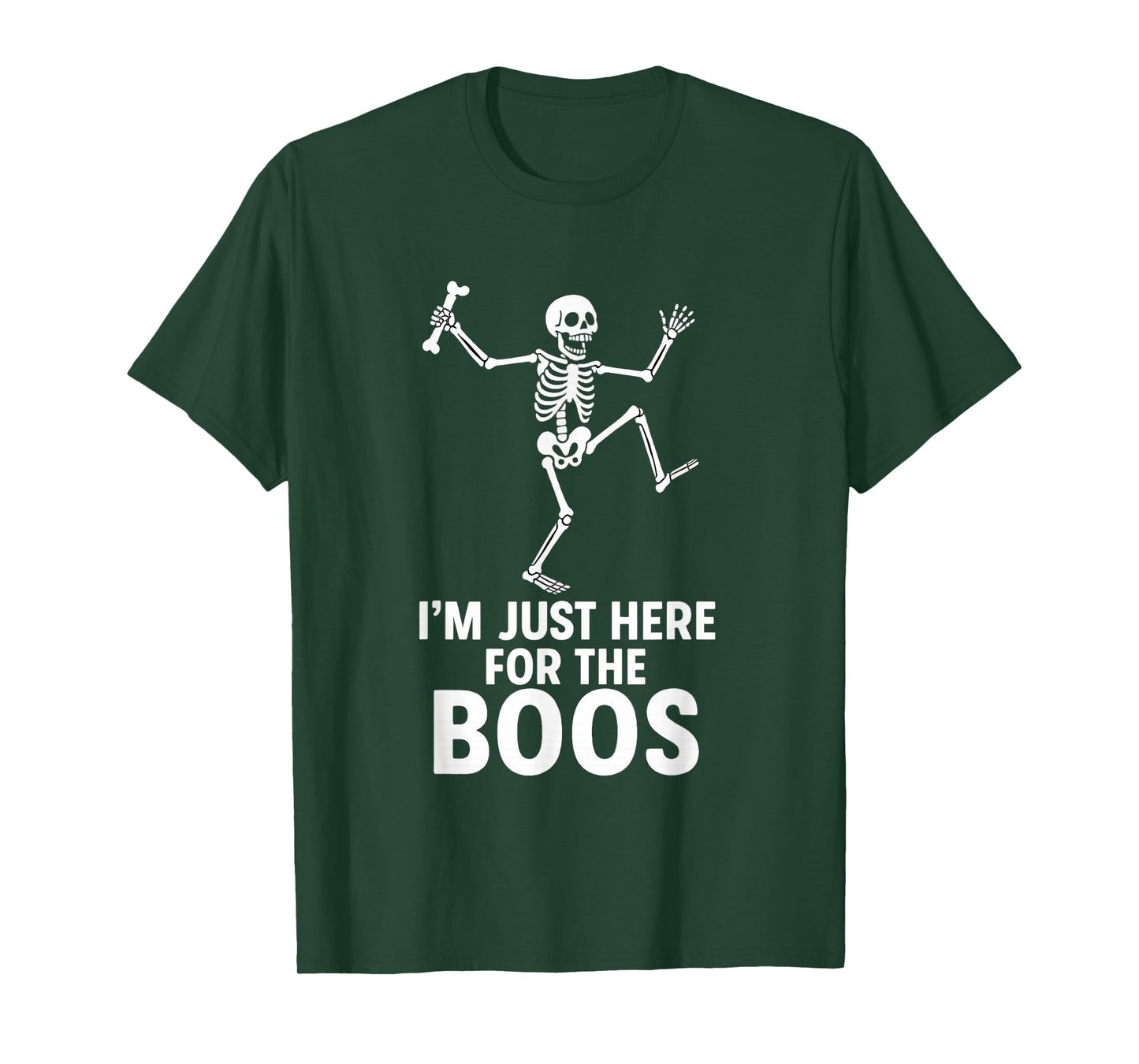 Halloween Skeleton Here for Boos Men Women Kid Funny Costume T-Shirt
