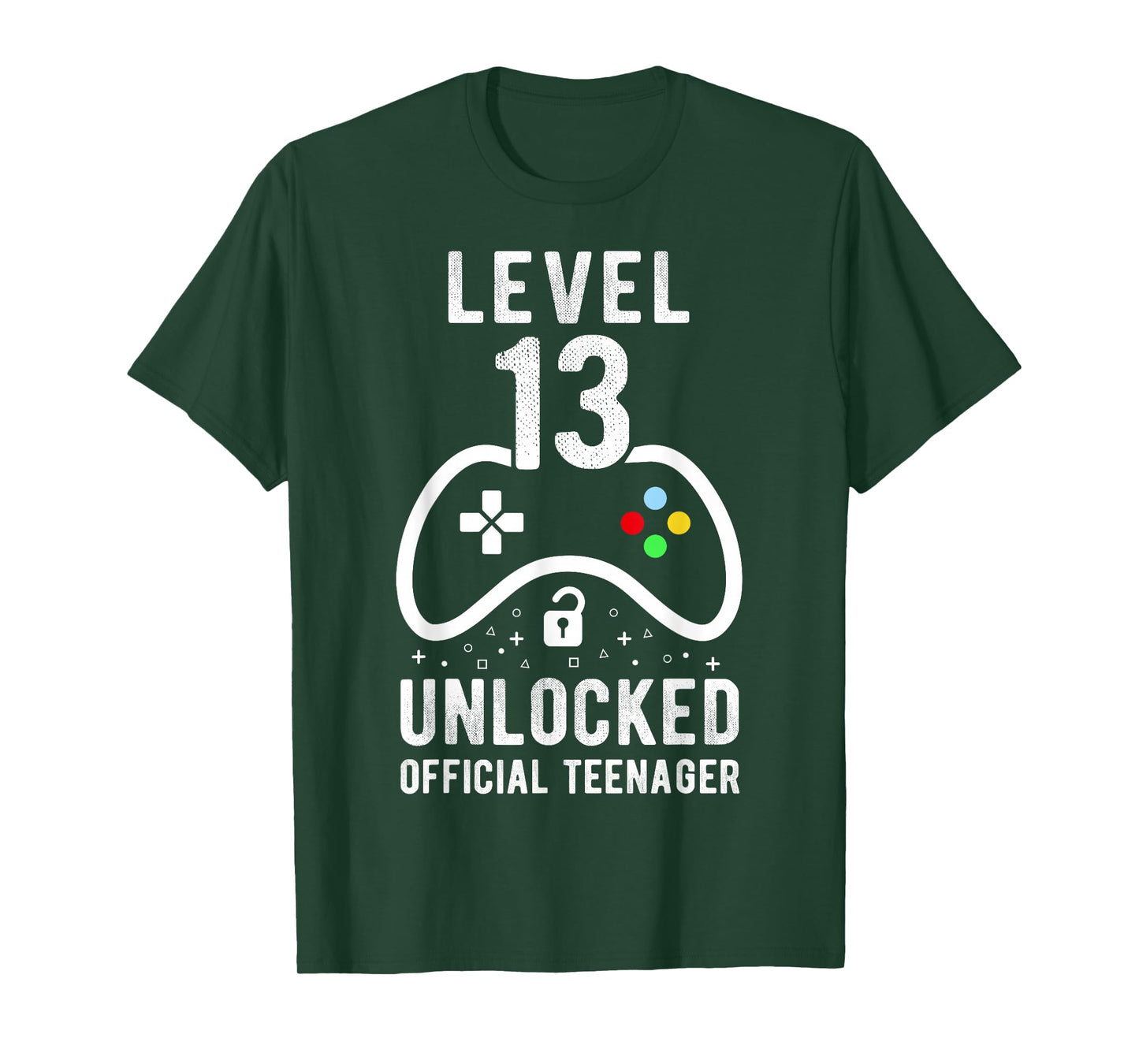 Official Teenager 13th Birthday Level 13 Unlocked T-Shirt
