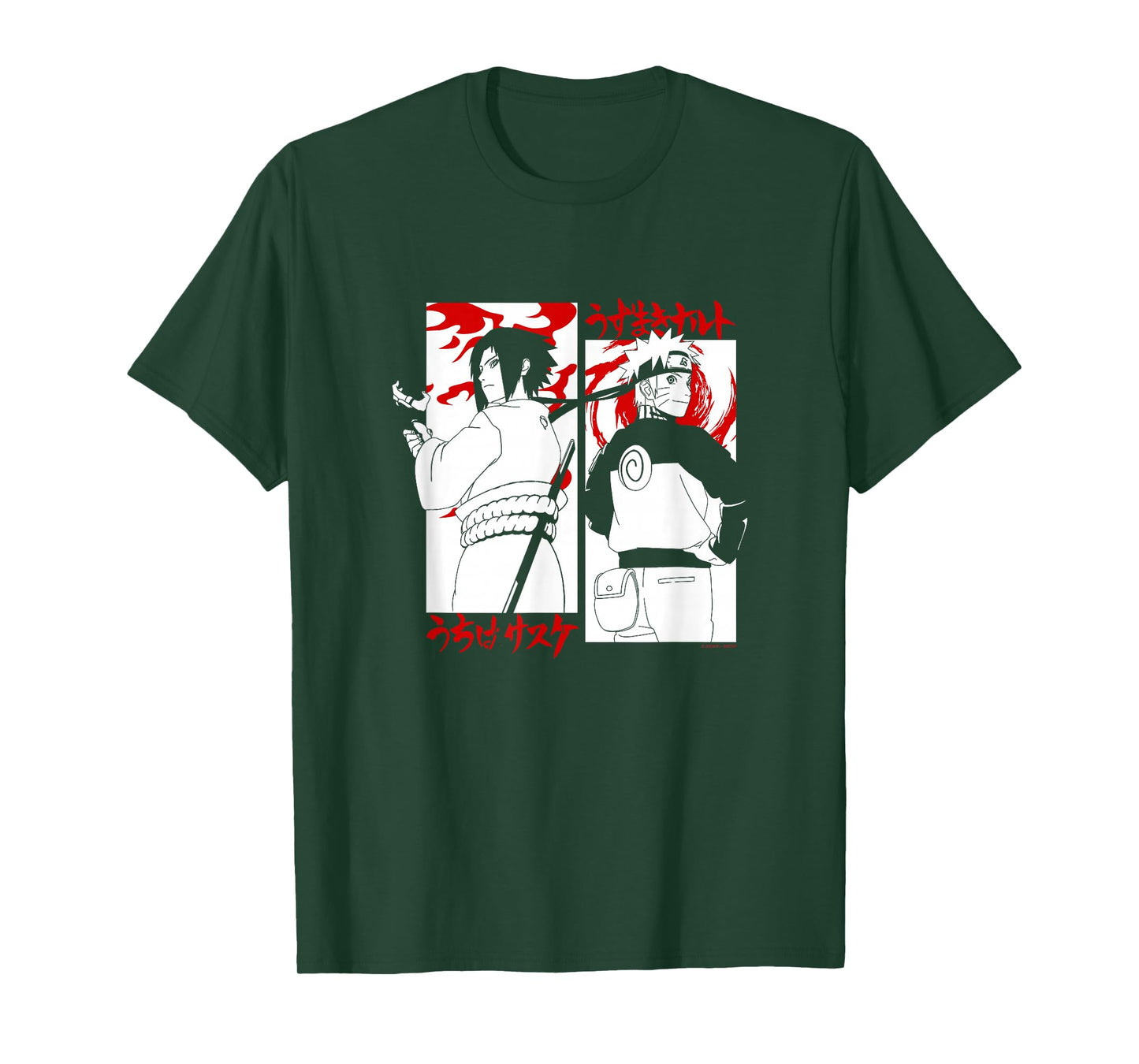 Naruto Shippuden Sasuke vs. Naruto Face Off Anime T-Shirt