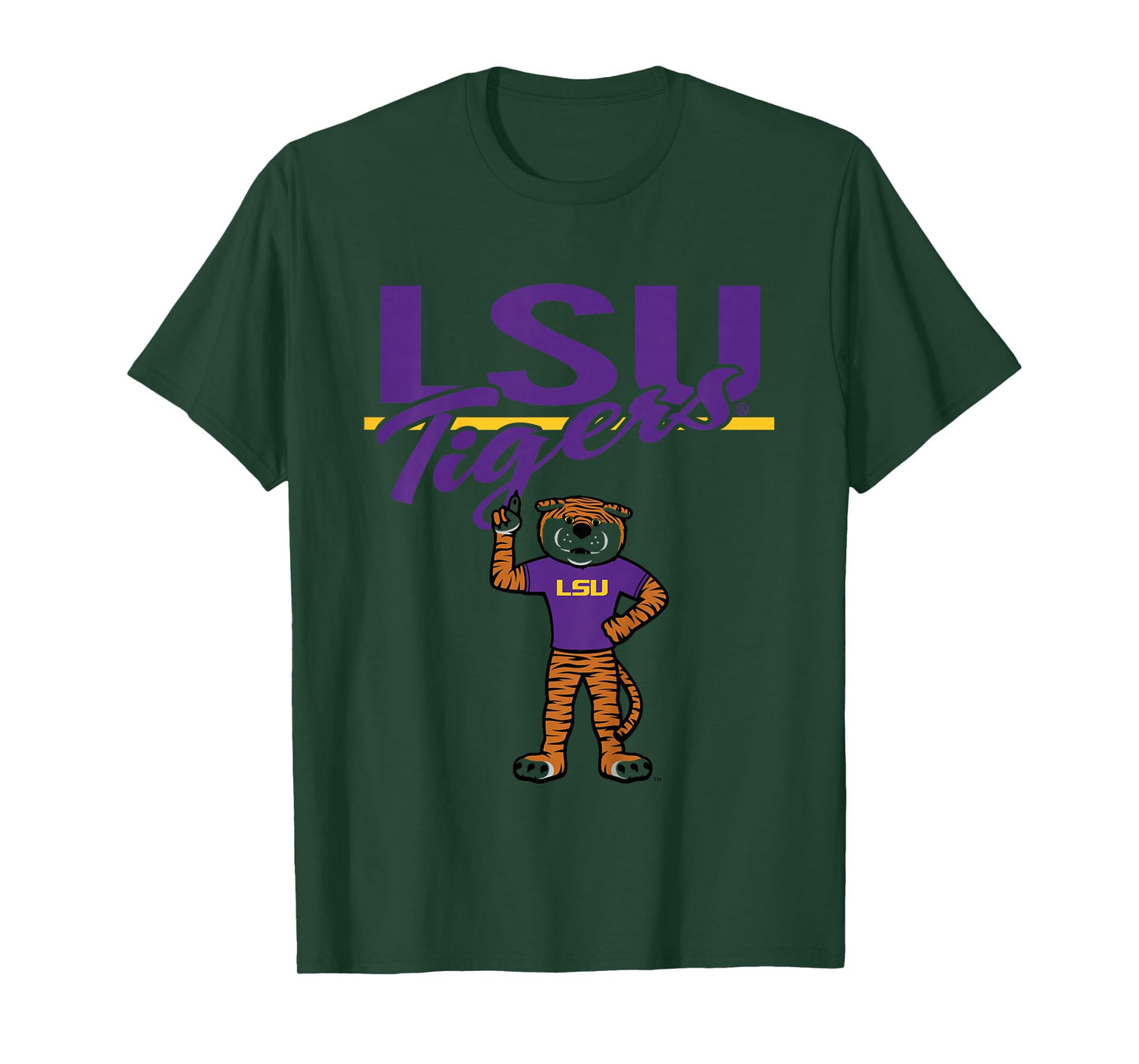 Kids LSU Tigers Kid's Mascot White Officially Licensed T-Shirt