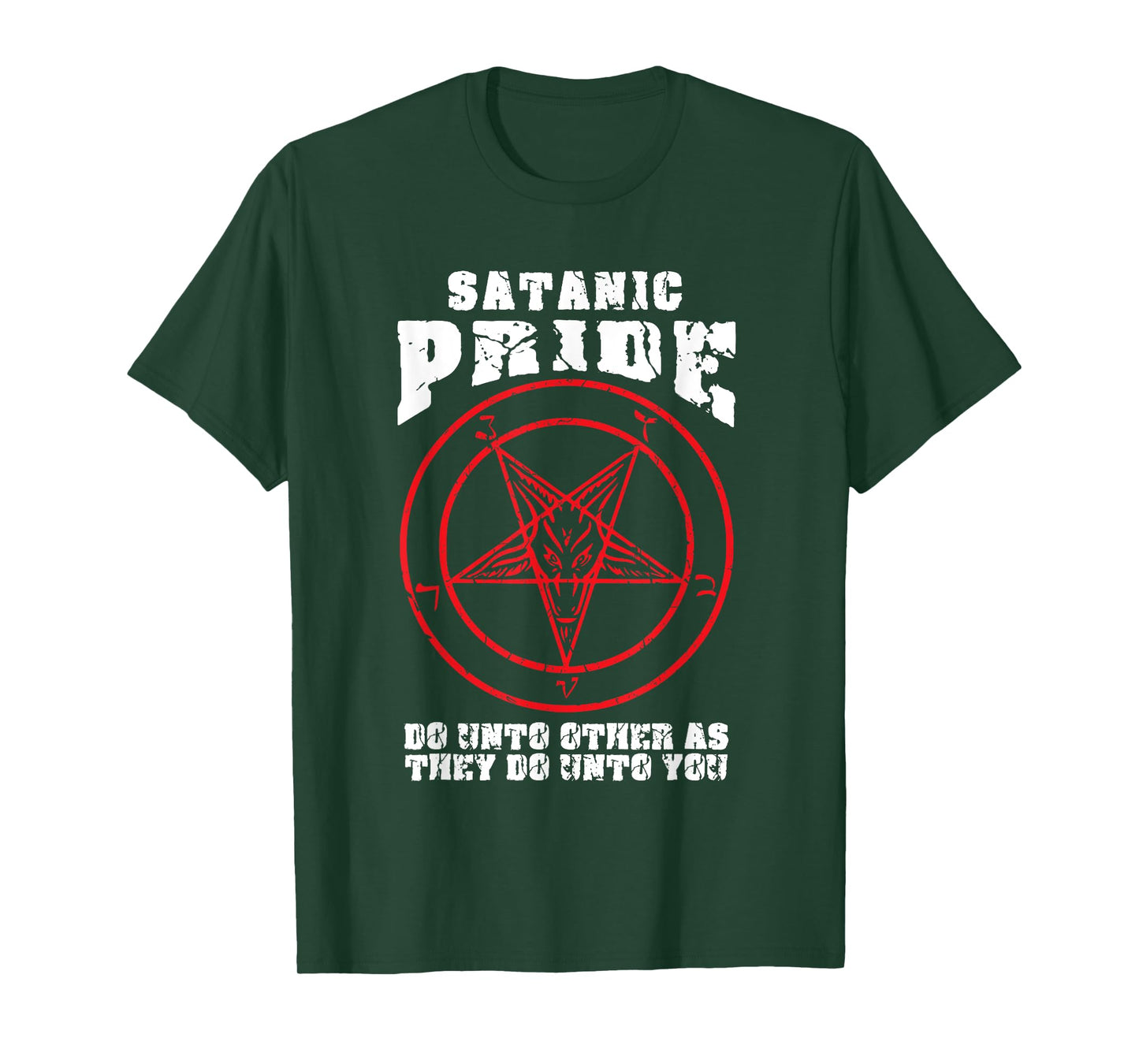Satanic Pride Satan Satanism Saying Baphomet Devil Design T-Shirt