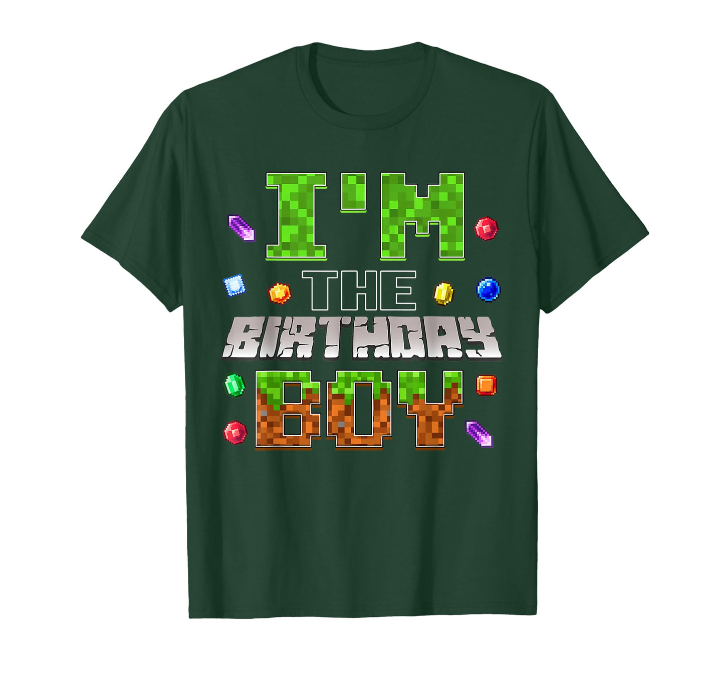 I'm The Birthday Boy Game Pixel Number Birthday Party T-Shirt