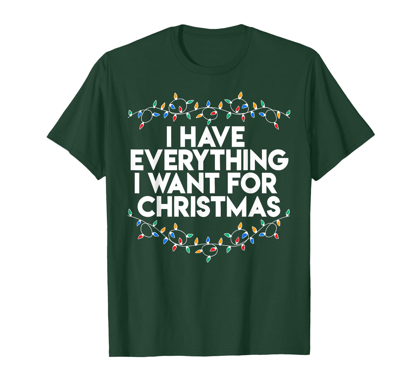 I Have Everything I Want For Christmas Funny Xmas Couples T-Shirt