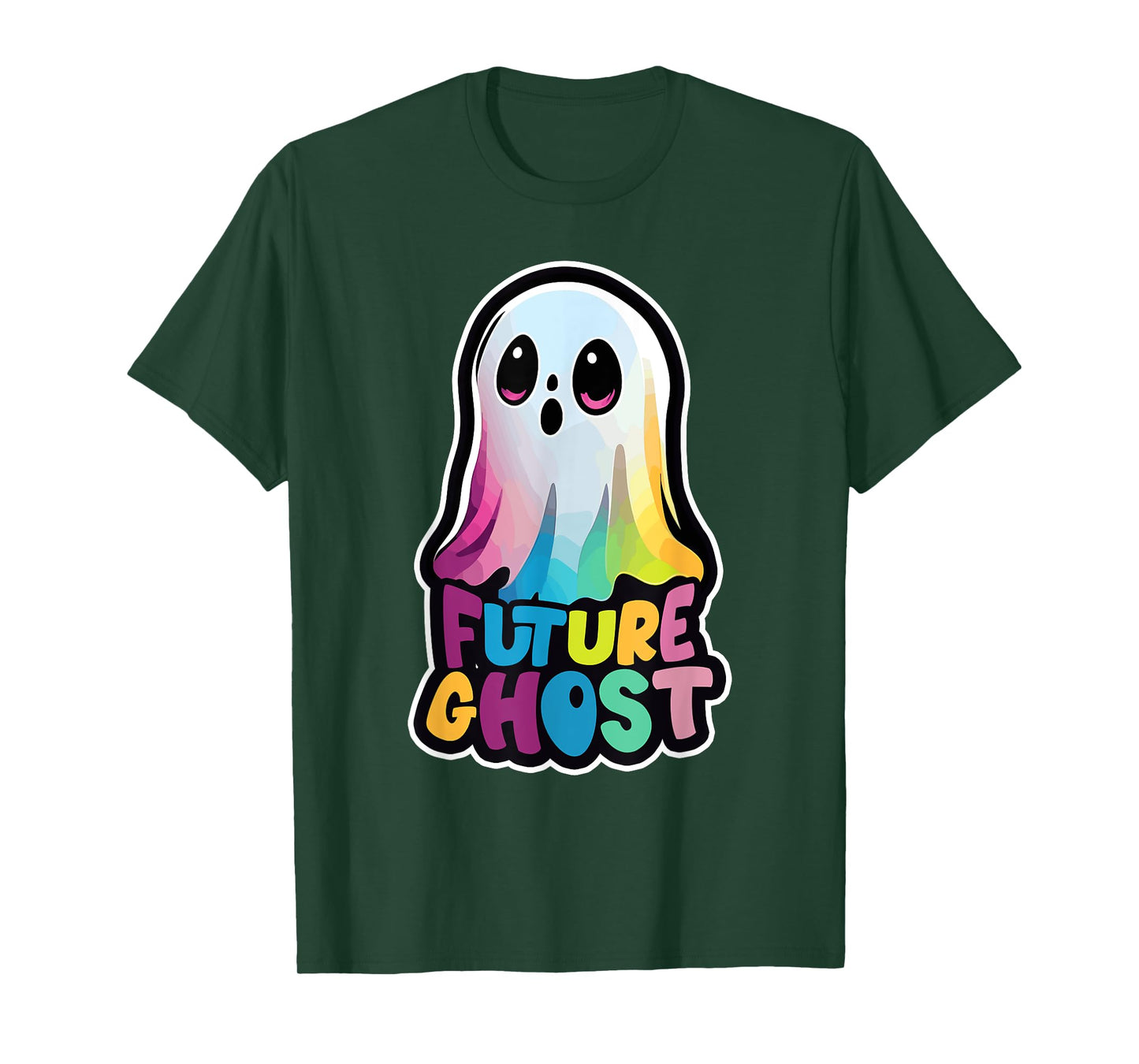 Funny Halloween EDM Music Glitchy Future Ghost Costumes T-Shirt