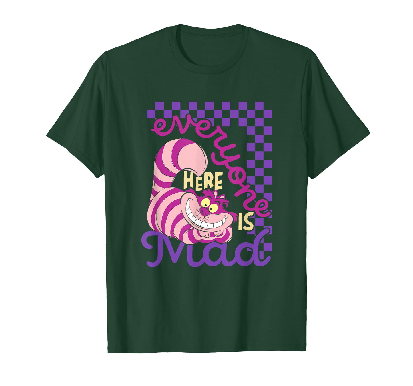 Disney Alice in Wonderland Cheshire Cat Everyone Here is Mad T-Shirt