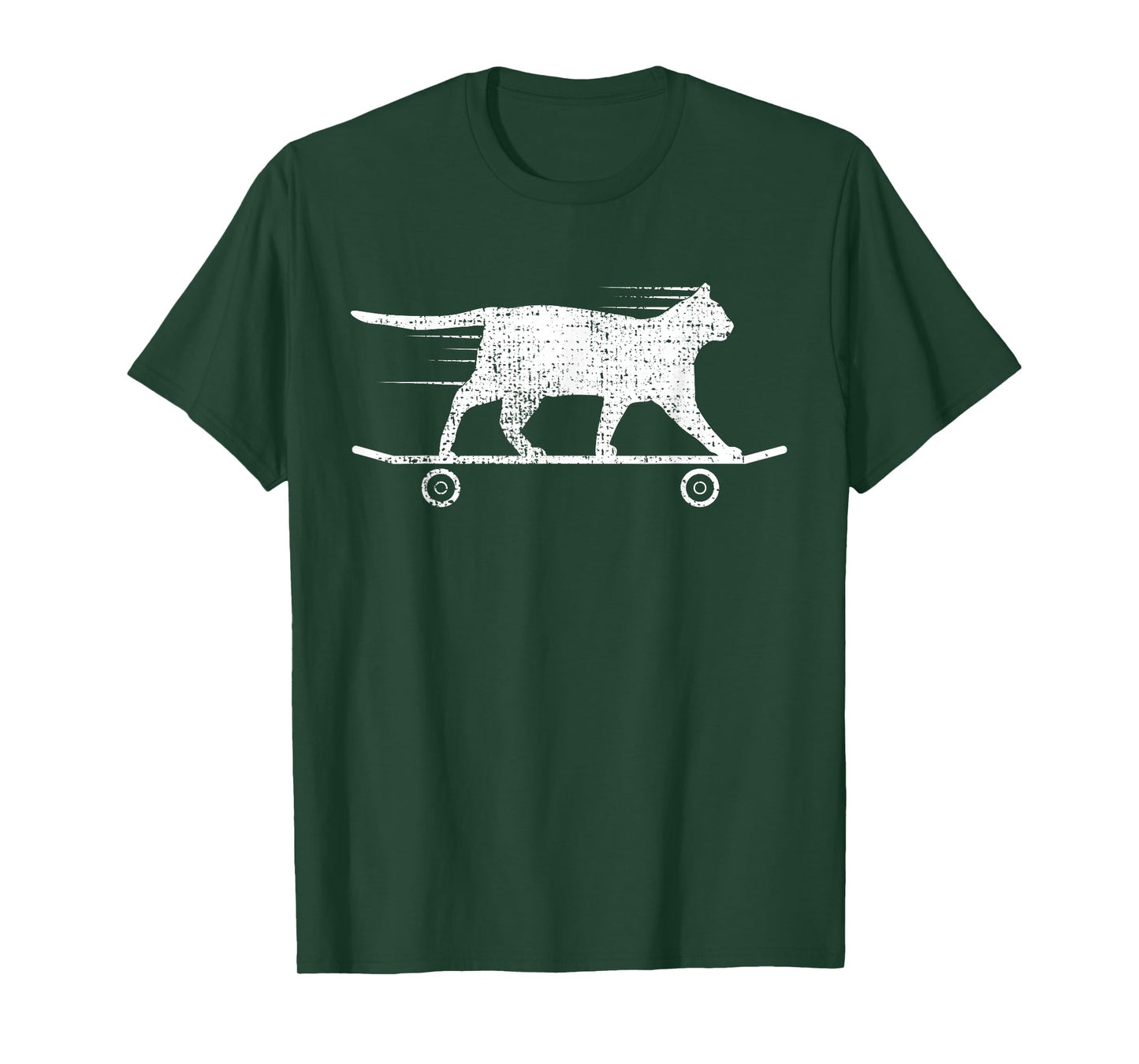 Skateboard Cat T-Shirt Kitten Tshirt Gift Tee Owner Lover T-Shirt