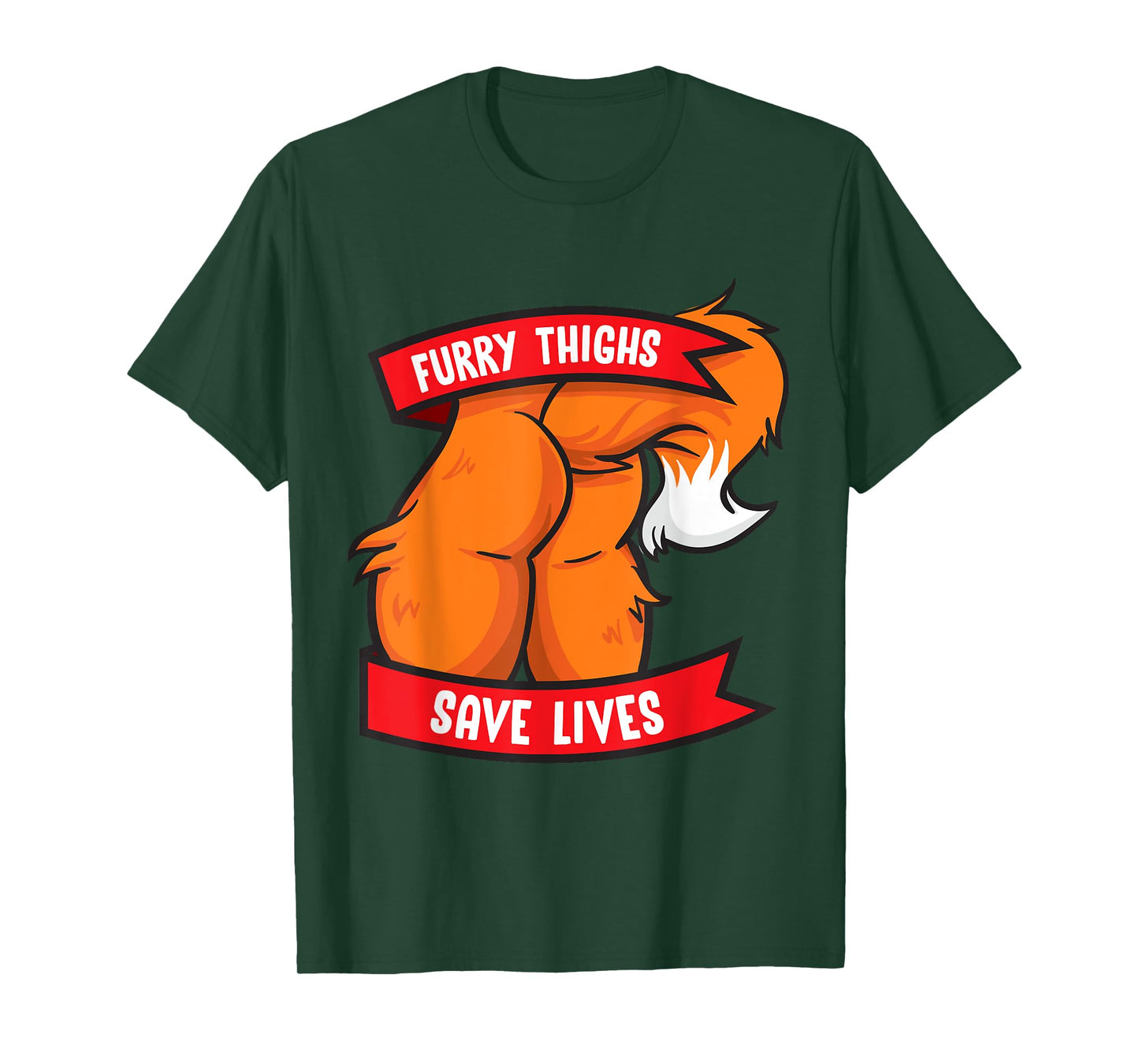 Fox Furry Thighs Save Lives Proud Furry Pride Fandom T-Shirt
