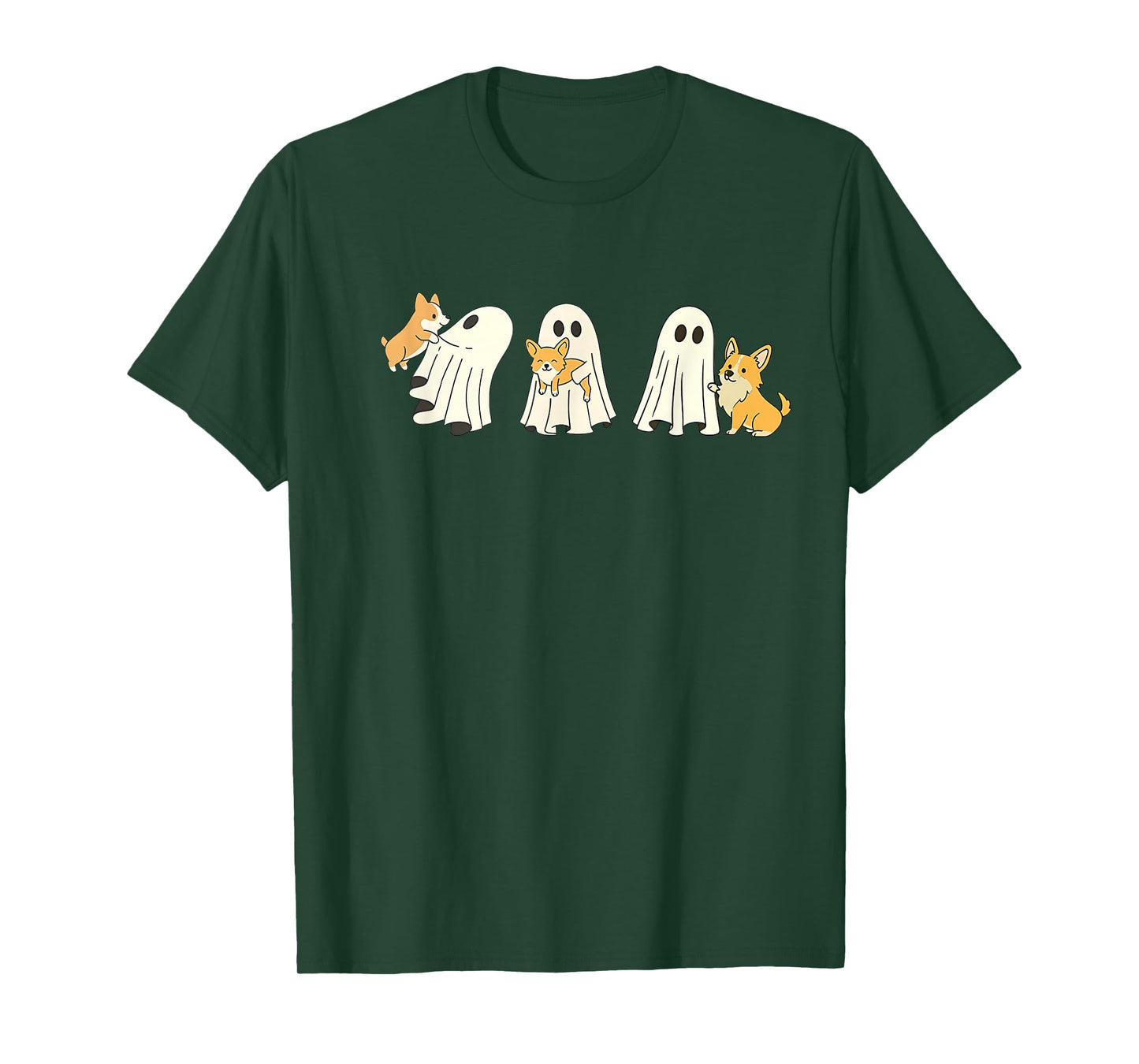 Corgi Dog Halloween Ghost T-Shirt