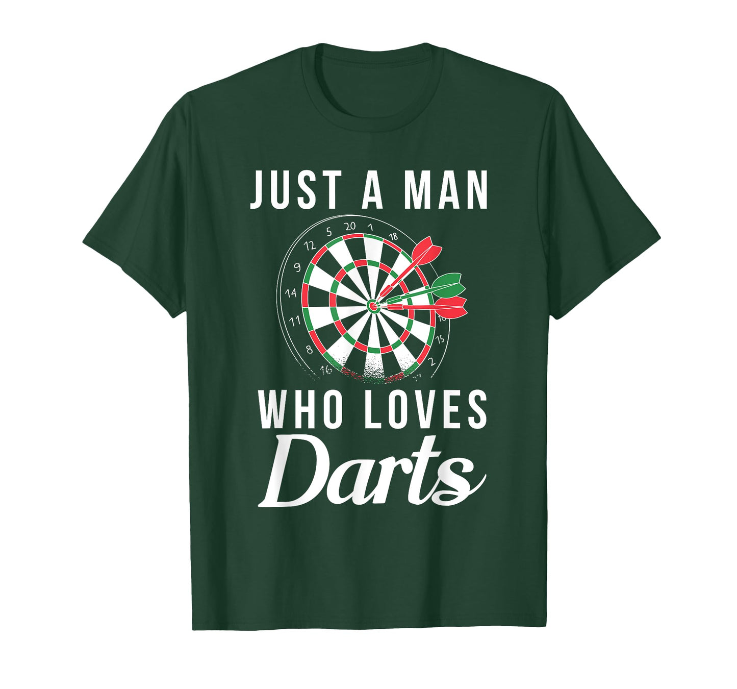 Just a Man who loves Darts Pub Dart Player T-Shirt