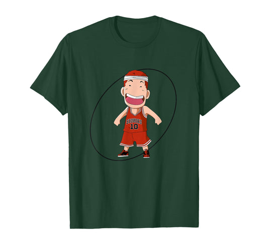 BOKCHU Men's Hanamichi Sakuragi Anime Basketball T-Shirt, Black, Small
