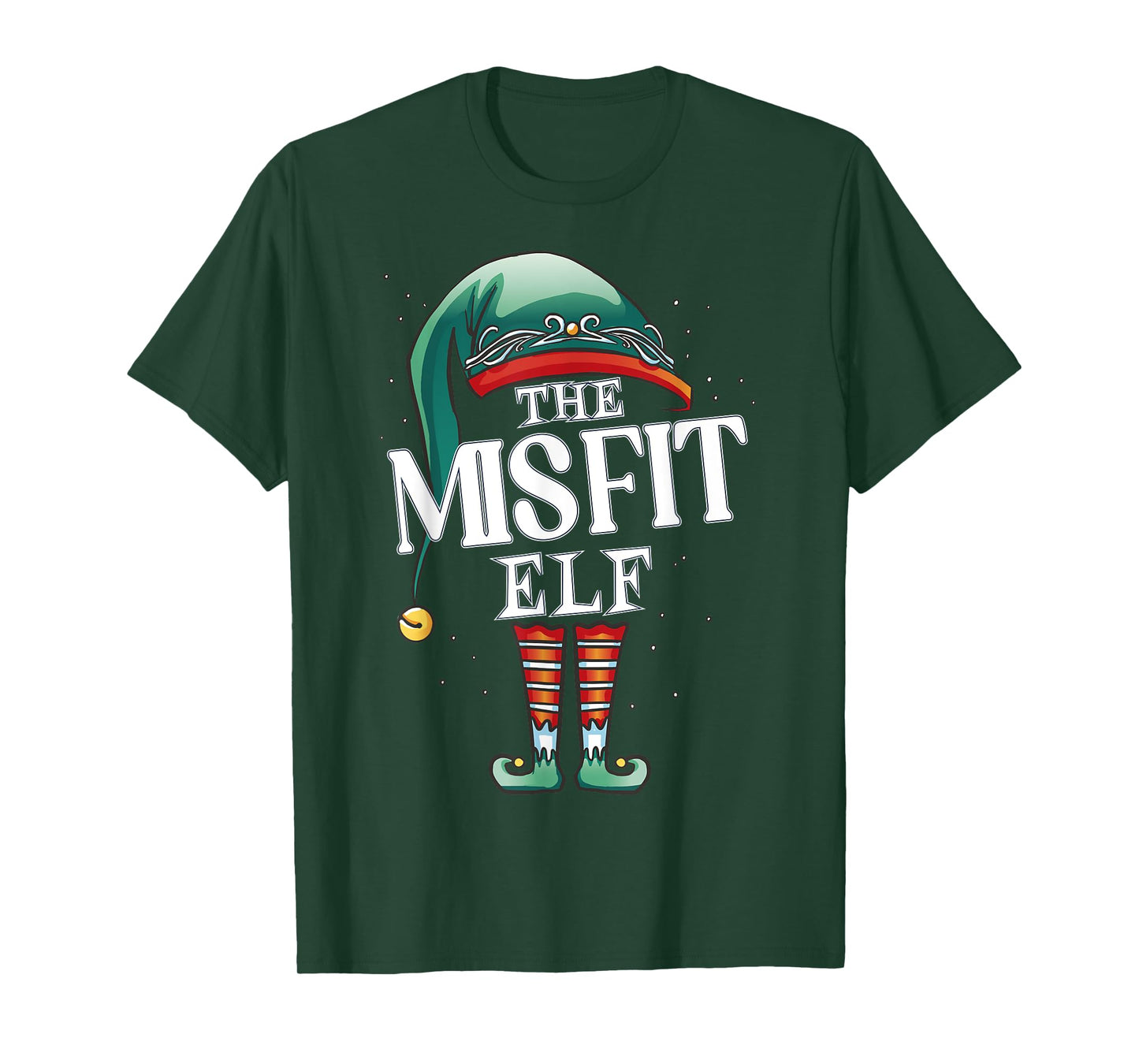 Misfit Elf Christmas Group Xmas Pajama Party T-Shirt