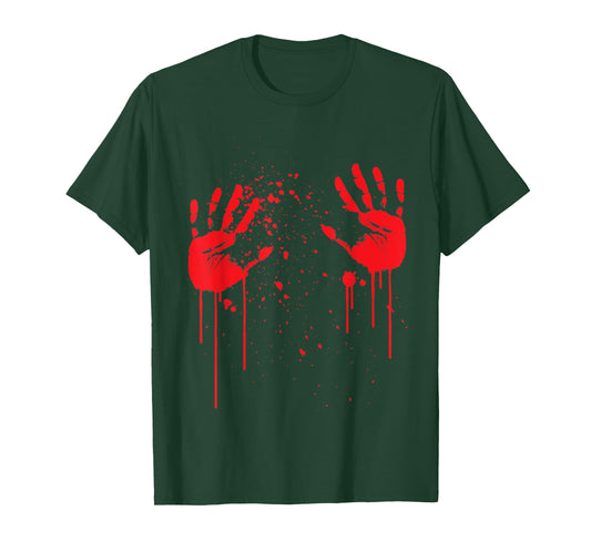 Bloody Hand Prints on your Boobs T-Shirt