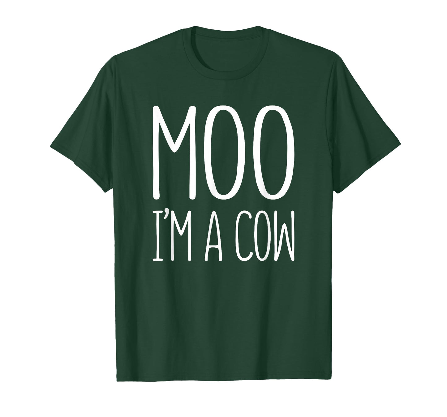 Moo I'm A Cow Shirt Adult Men Women Kids Cow Costume T-Shirt