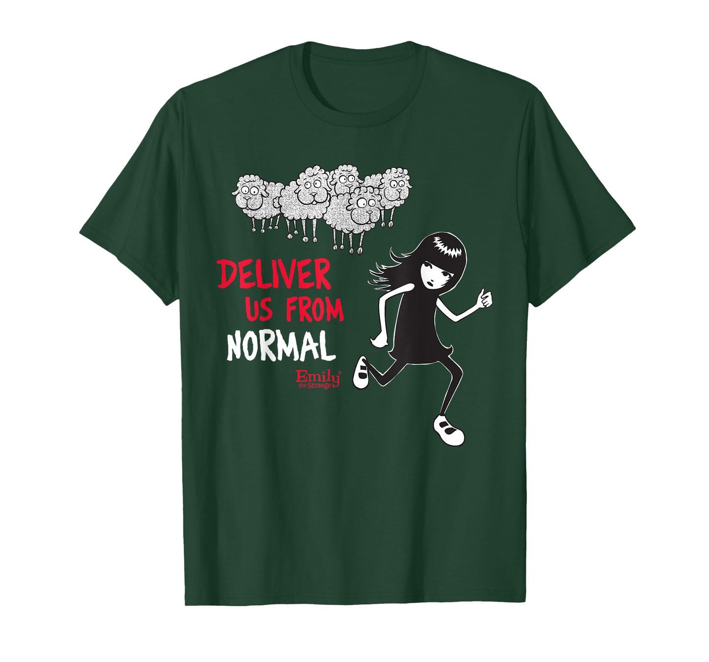 Emily The Strange Deliver Us From Normal T-Shirt