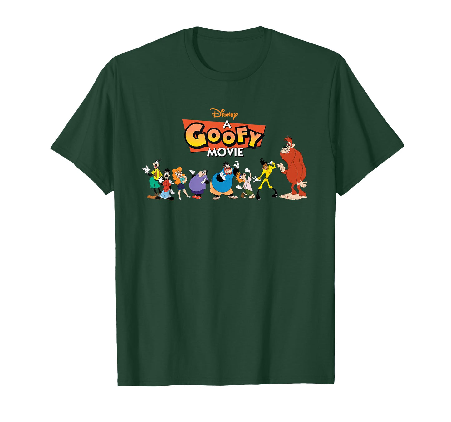 Disney A Goofy Movie 30th Anniversary Characters and Logo T-Shirt
