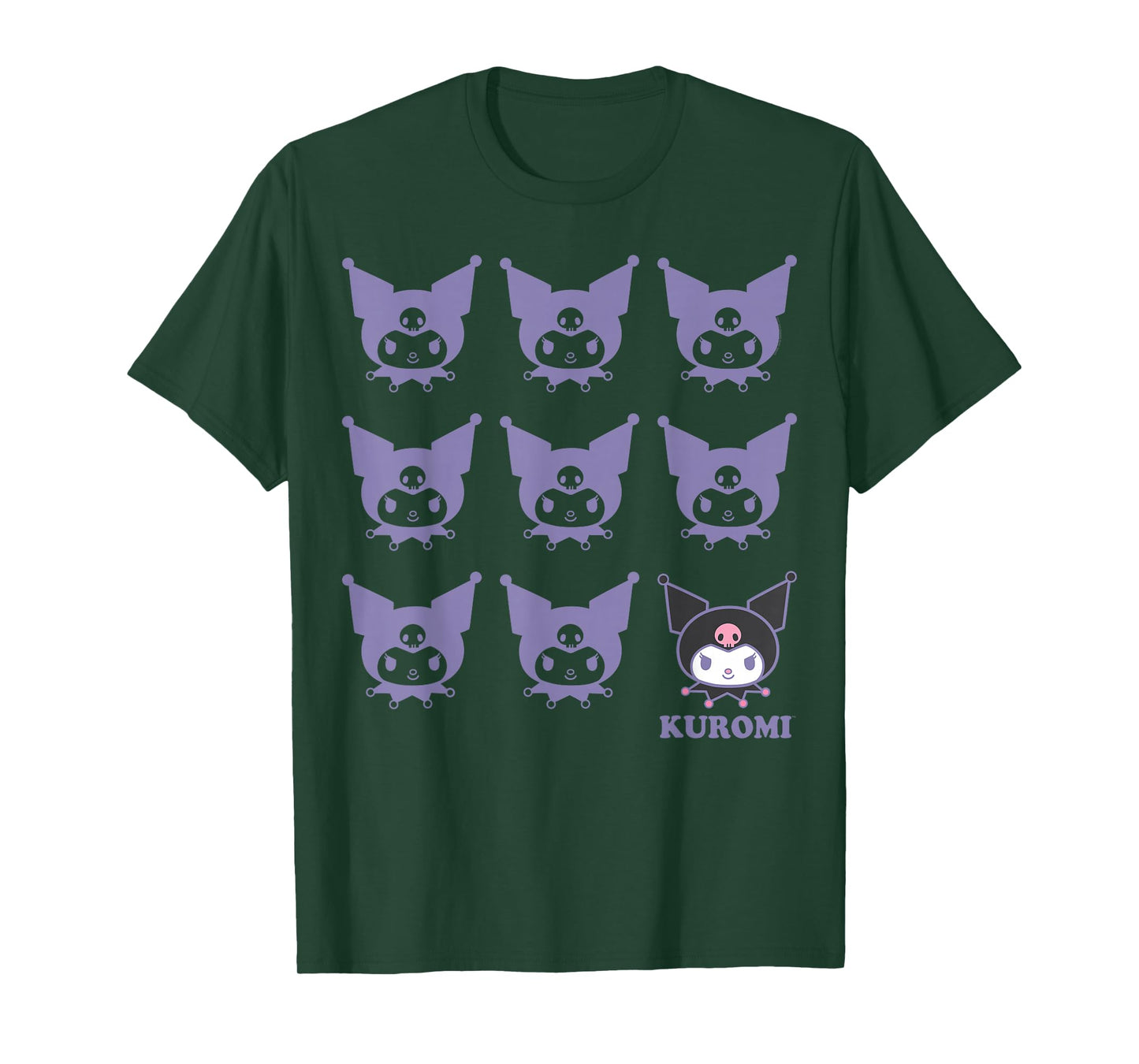 Kuromi Real T-Shirt - Unisex Kids Adult - Black - Short Sleeve - Cotton 100% - Small