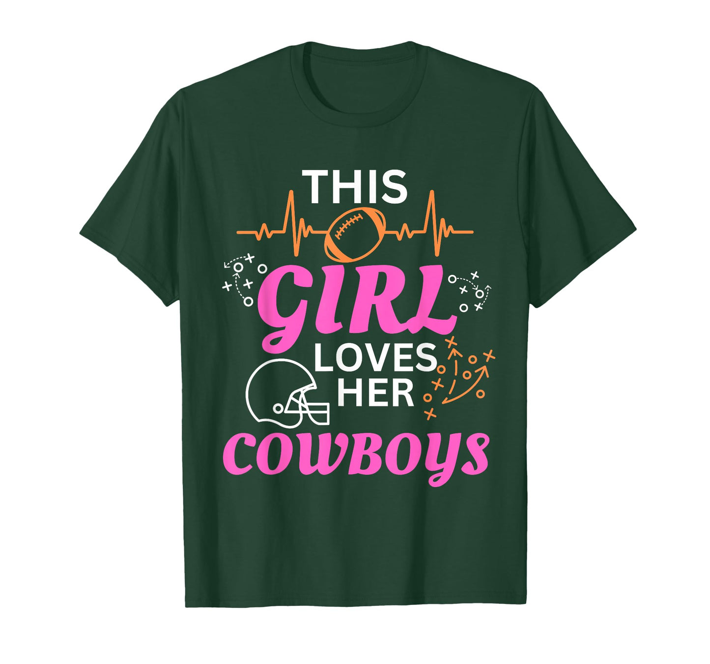 This Girl Loves Her Cowboy Cute Texas Dallas T-Shirt