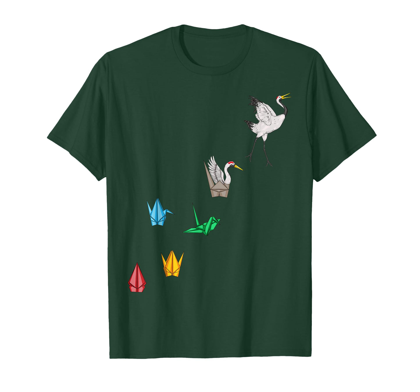 Origami Paper Crane Japanese Culture Bird Lovers T-Shirt