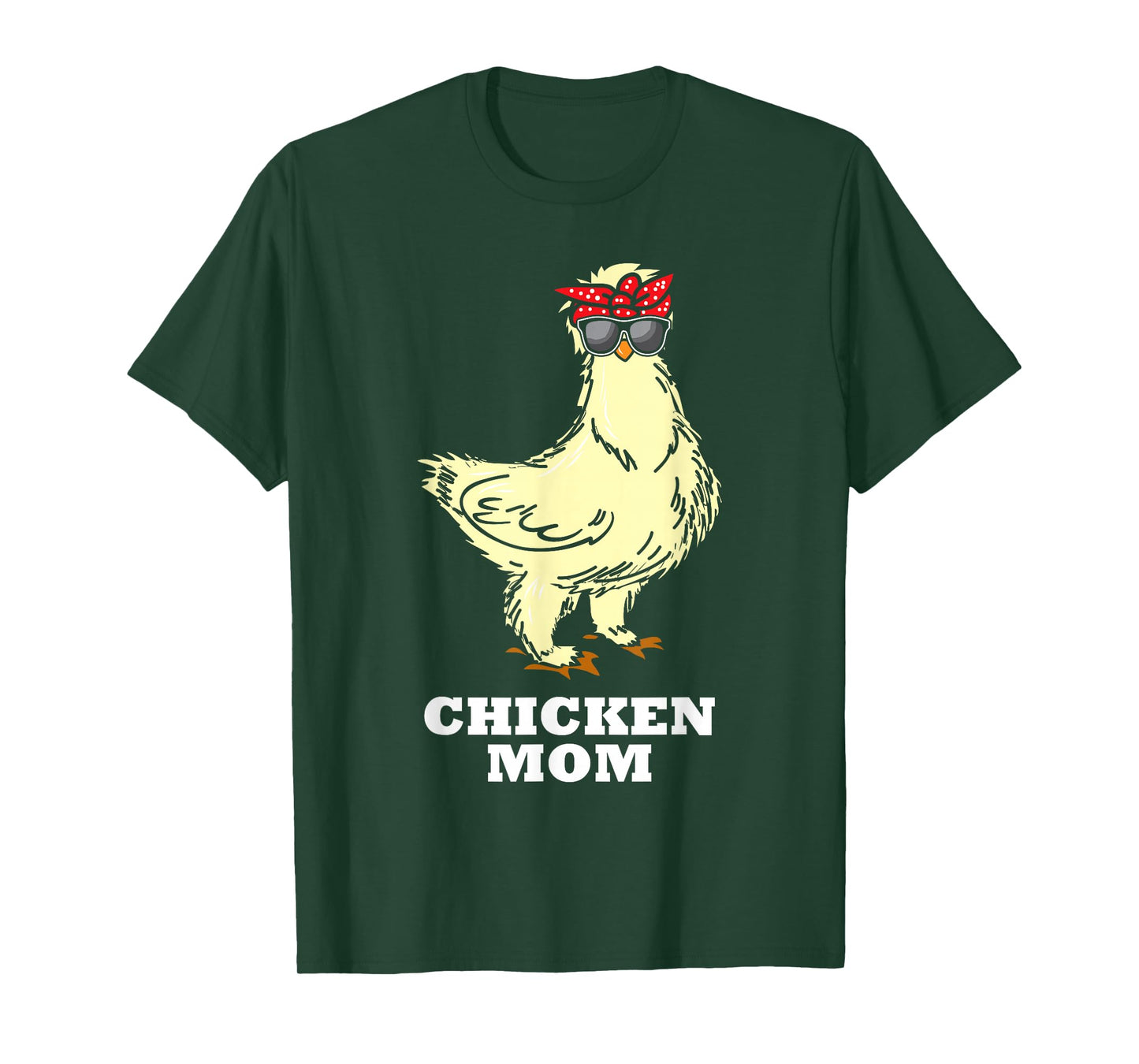 Silkie Chicken Mom Gift Cute Sunglasses Animal T-Shirt