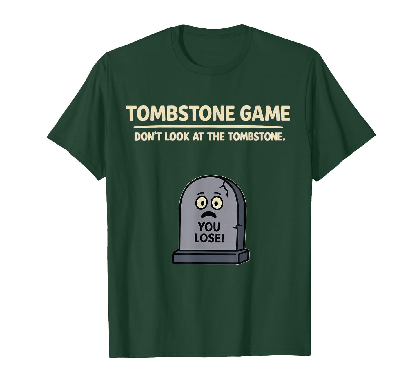 Halloween Party Tombstone Game Dont Look at The Tombstone T-Shirt