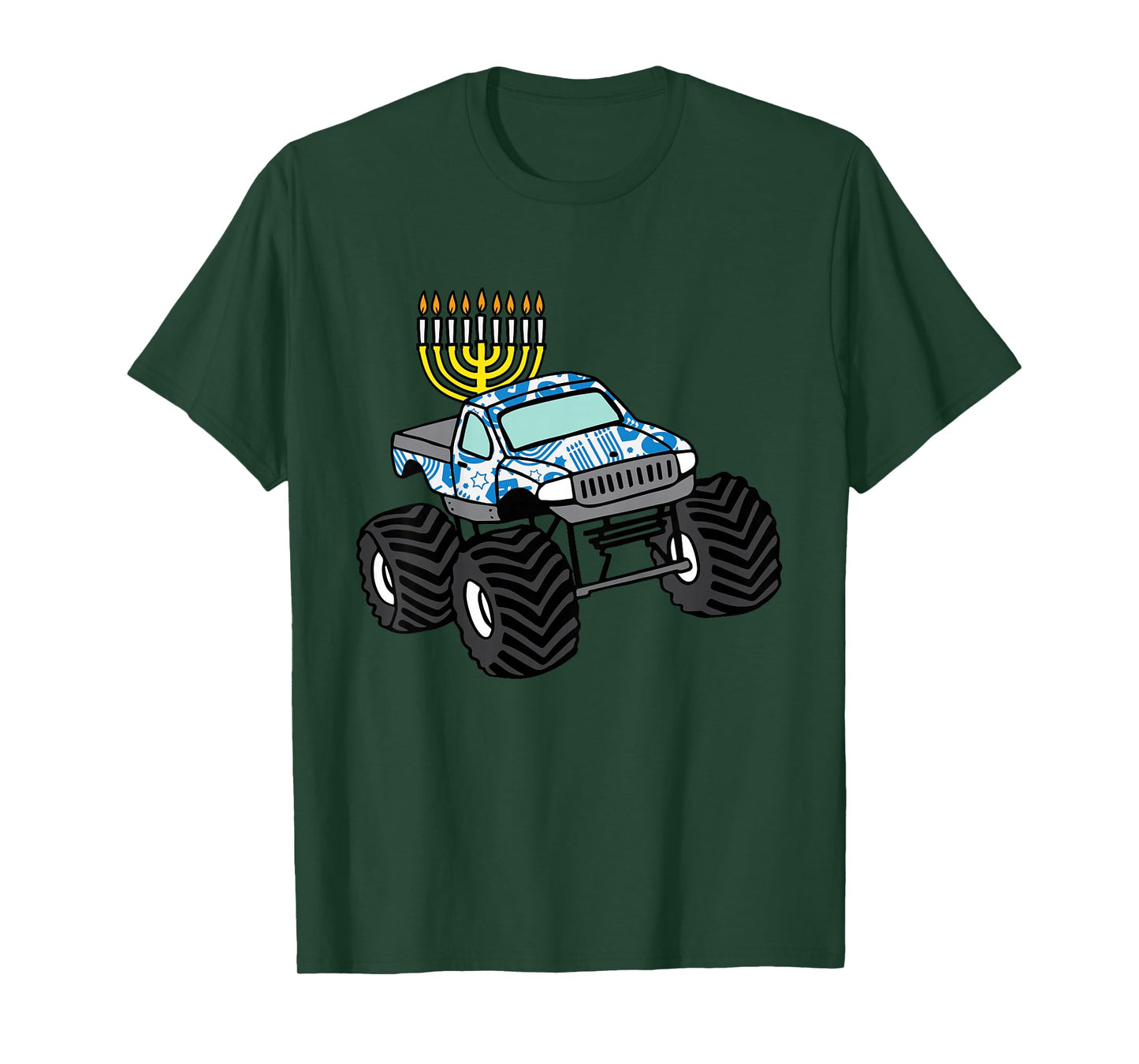 Kids Hanukkah Monster Truck Chanukah Jew Boys Kids Toddler Youth T-Shirt
