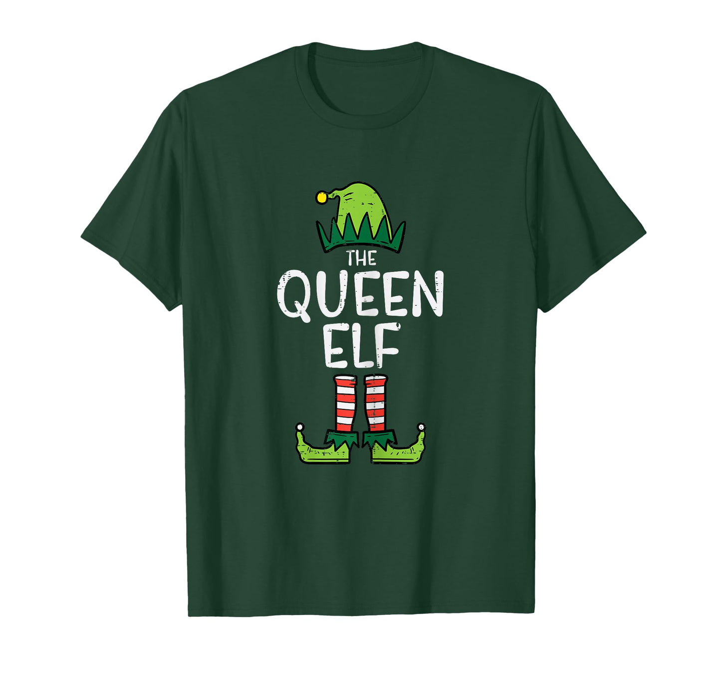 Queen Elf Xmas Matching Christmas Couple Women T-Shirt