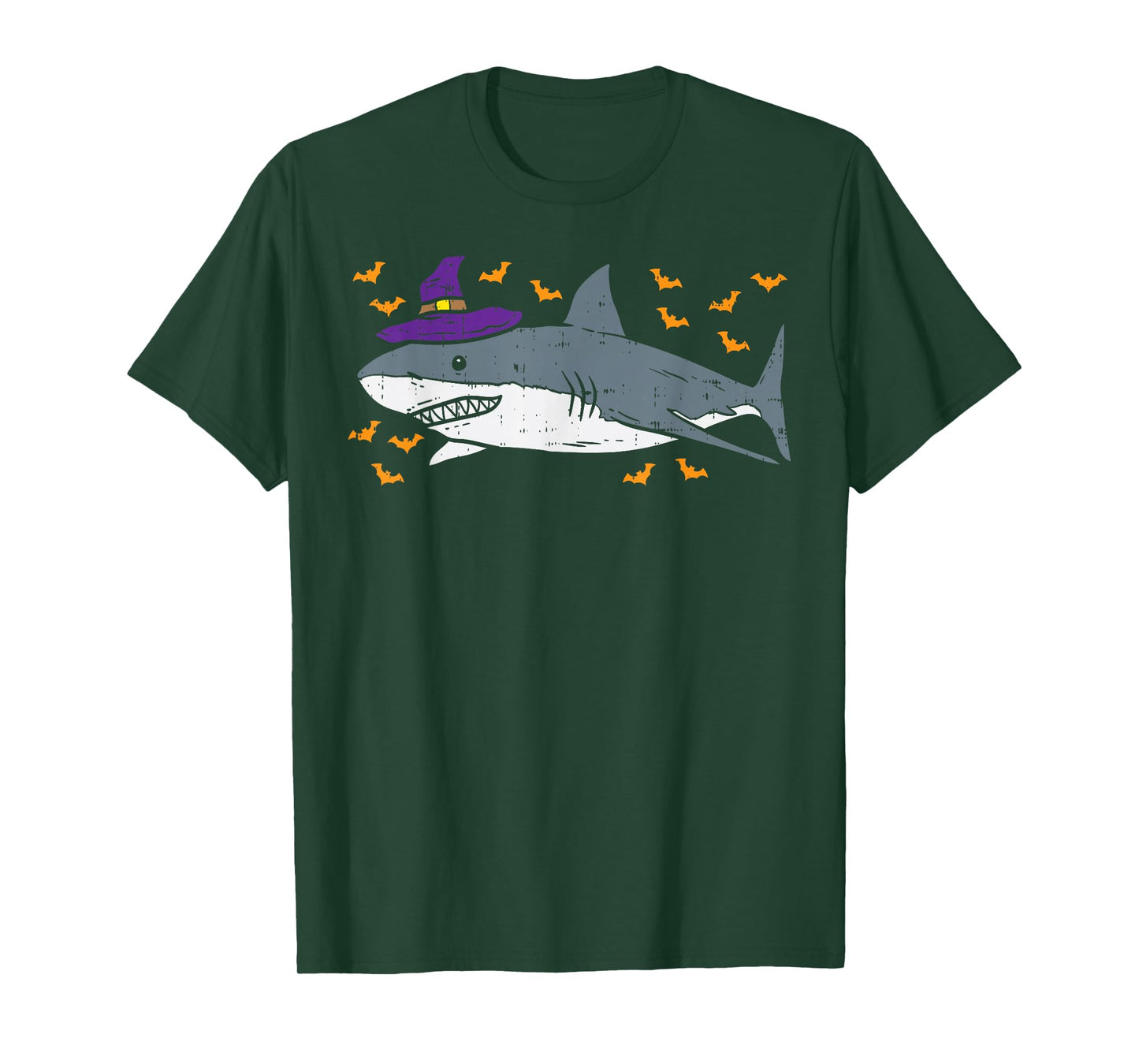 Shark Witch Funny Animal Halloween Men Women Kids Gift T-Shirt