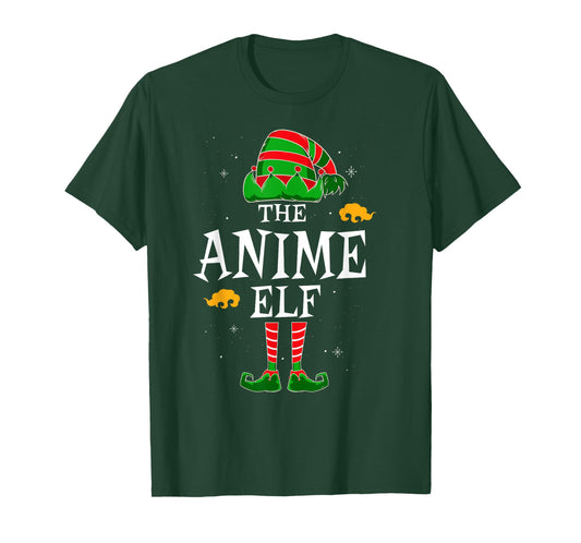 The Anime Elf Group Matching Family Christmas Holiday Funny T-Shirt
