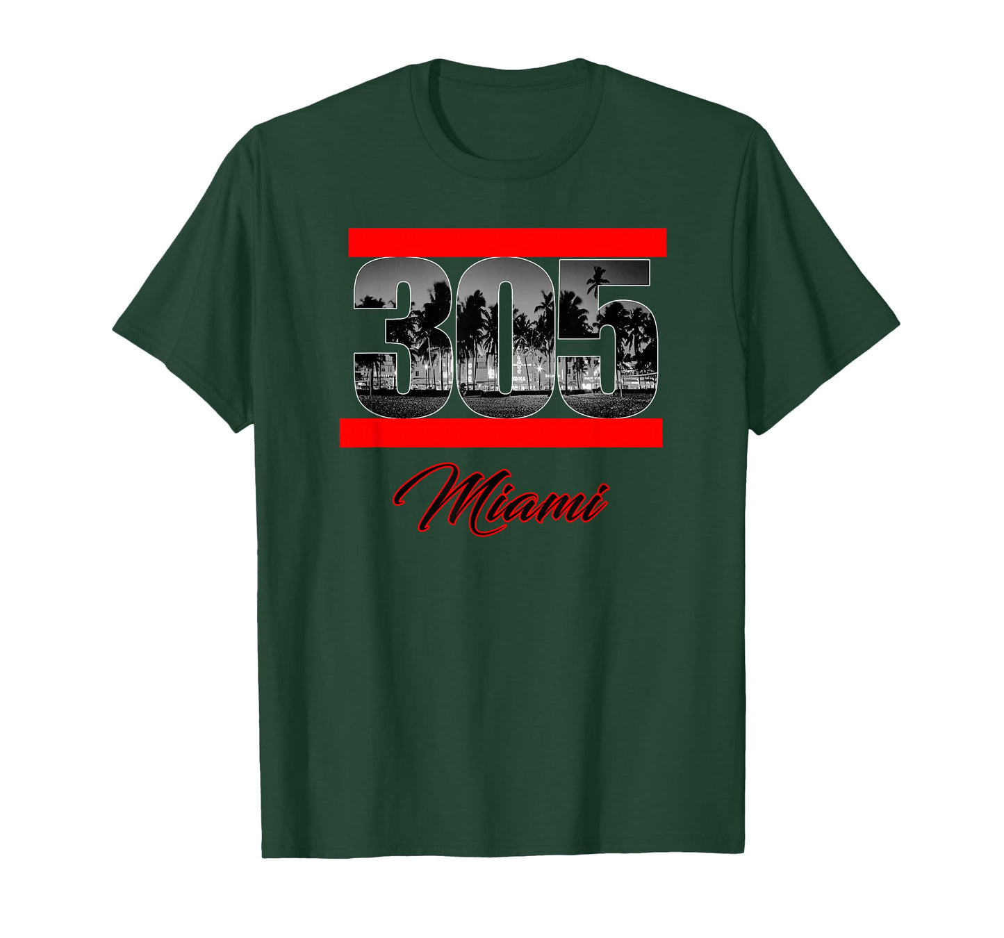 Miami Dade County South Florida 305 South Beach Design T-Shirt