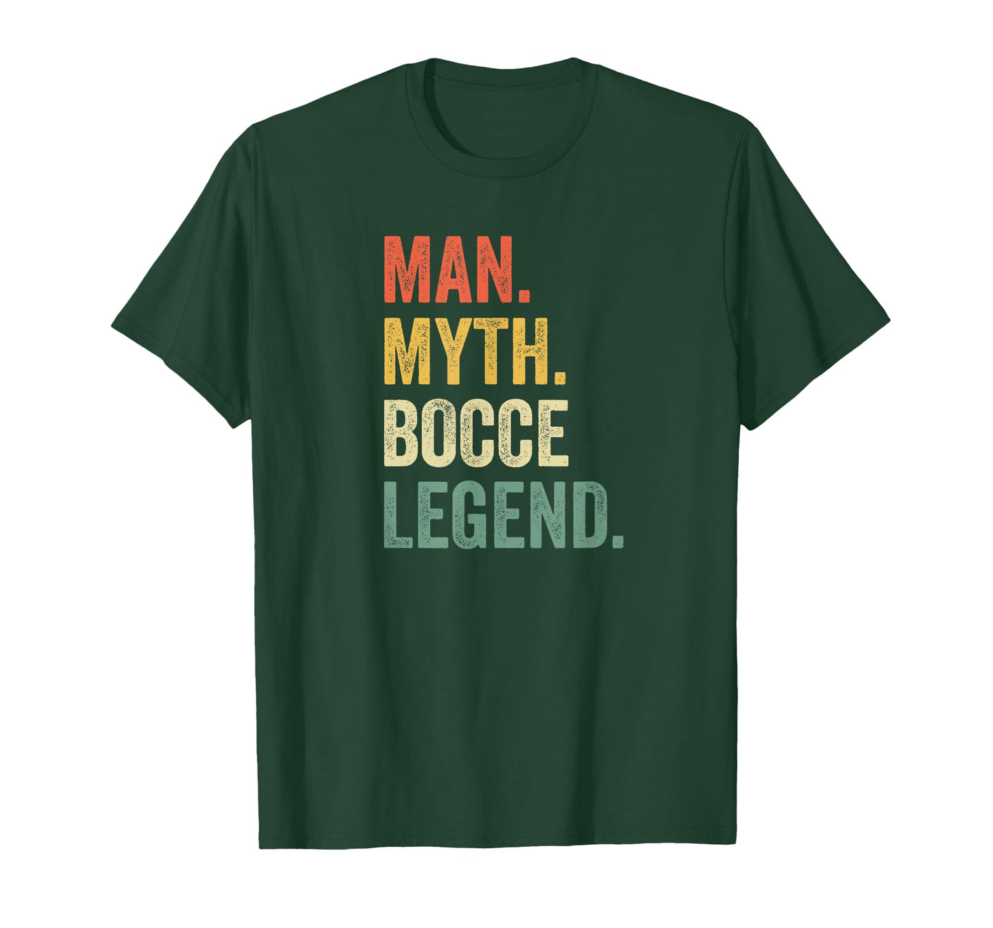 Man Myth Bocce Legend Funny Bocce Ball Player Dad Vintage T-Shirt