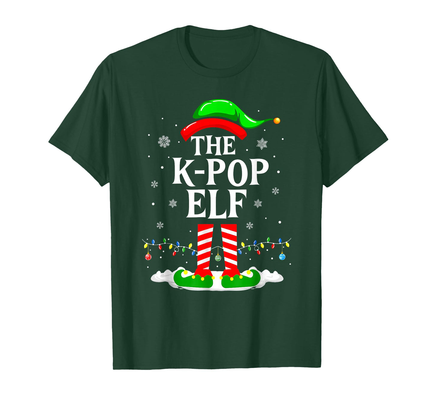 K-Pop Elf Christmas Family Group Xmas Pajama Women Girls T-Shirt