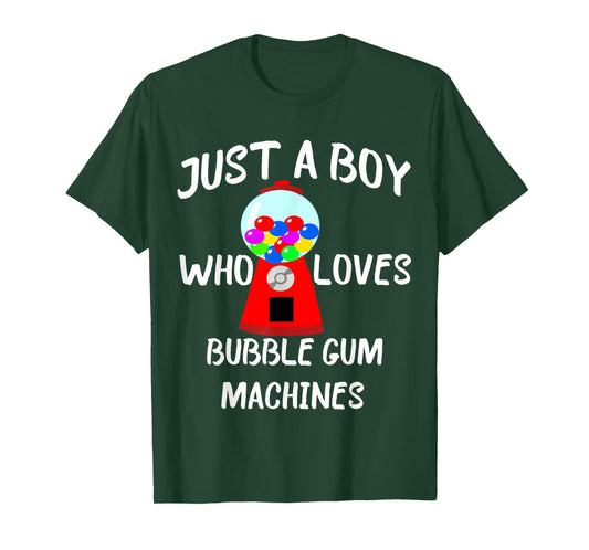 Just A Boy Who Loves Bubble Gum Machines Gumball T-Shirt T-Shirt