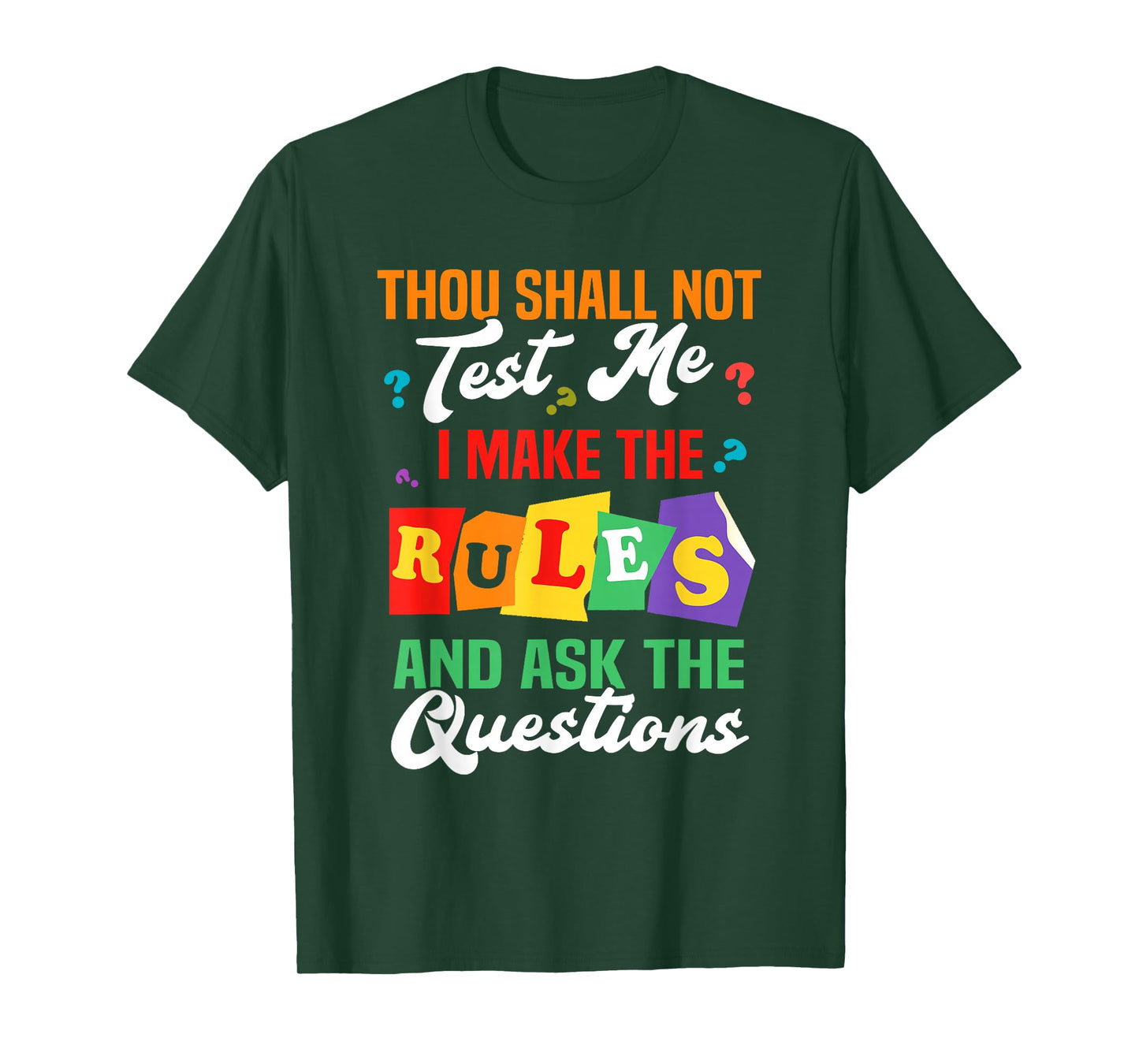 Trivia Night Host Thou shall not test me T-Shirt