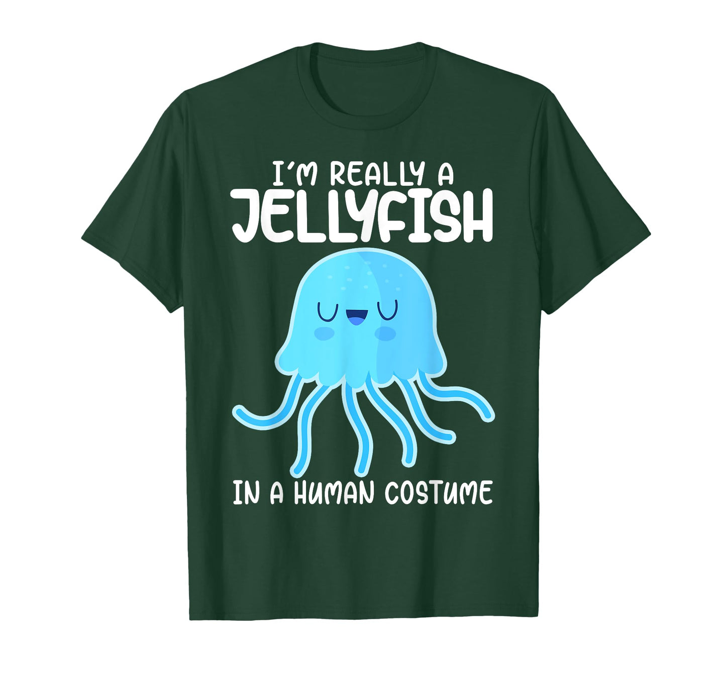 I'm Really a Jellyfish in a Human Costume Kids Halloween T-Shirt