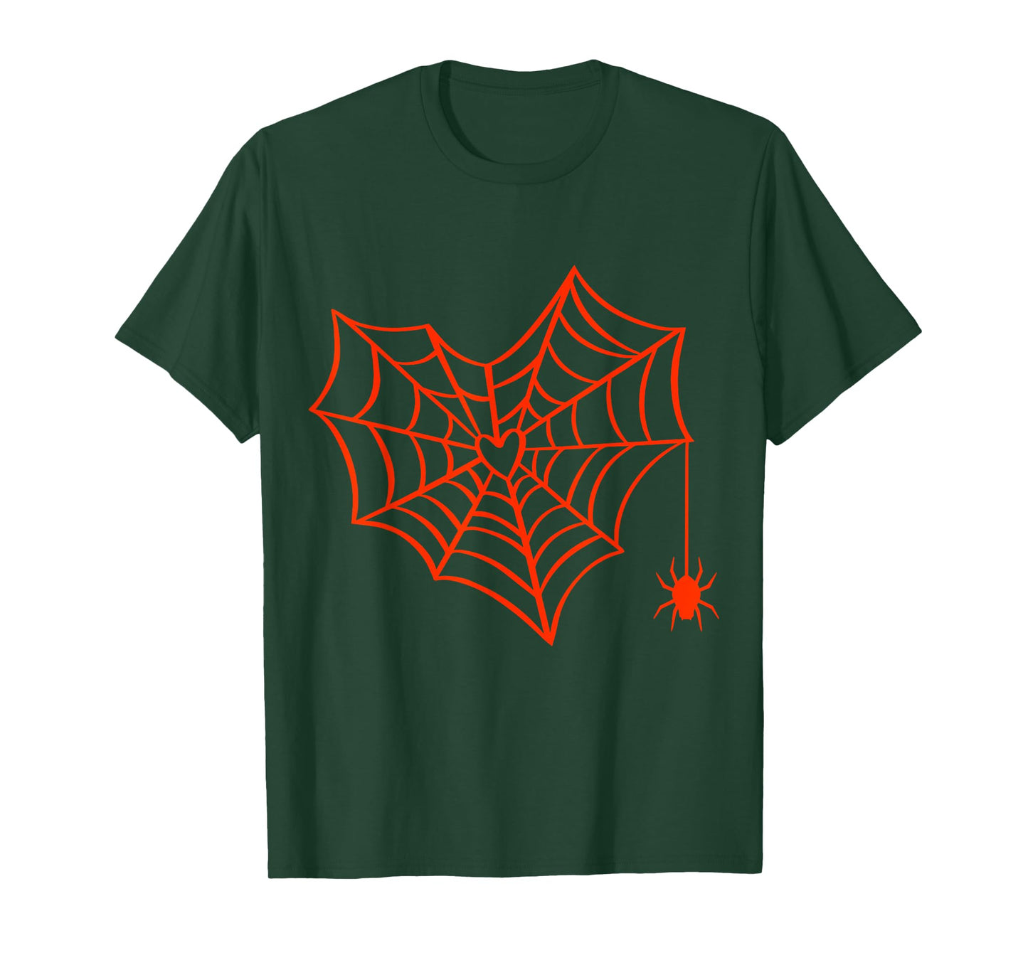 Halloween Spider Web Costume Cute Heart Spider Web Cobweb T-Shirt