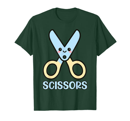 Halloween Scissors Rock Paper Matching Costume T-Shirt
