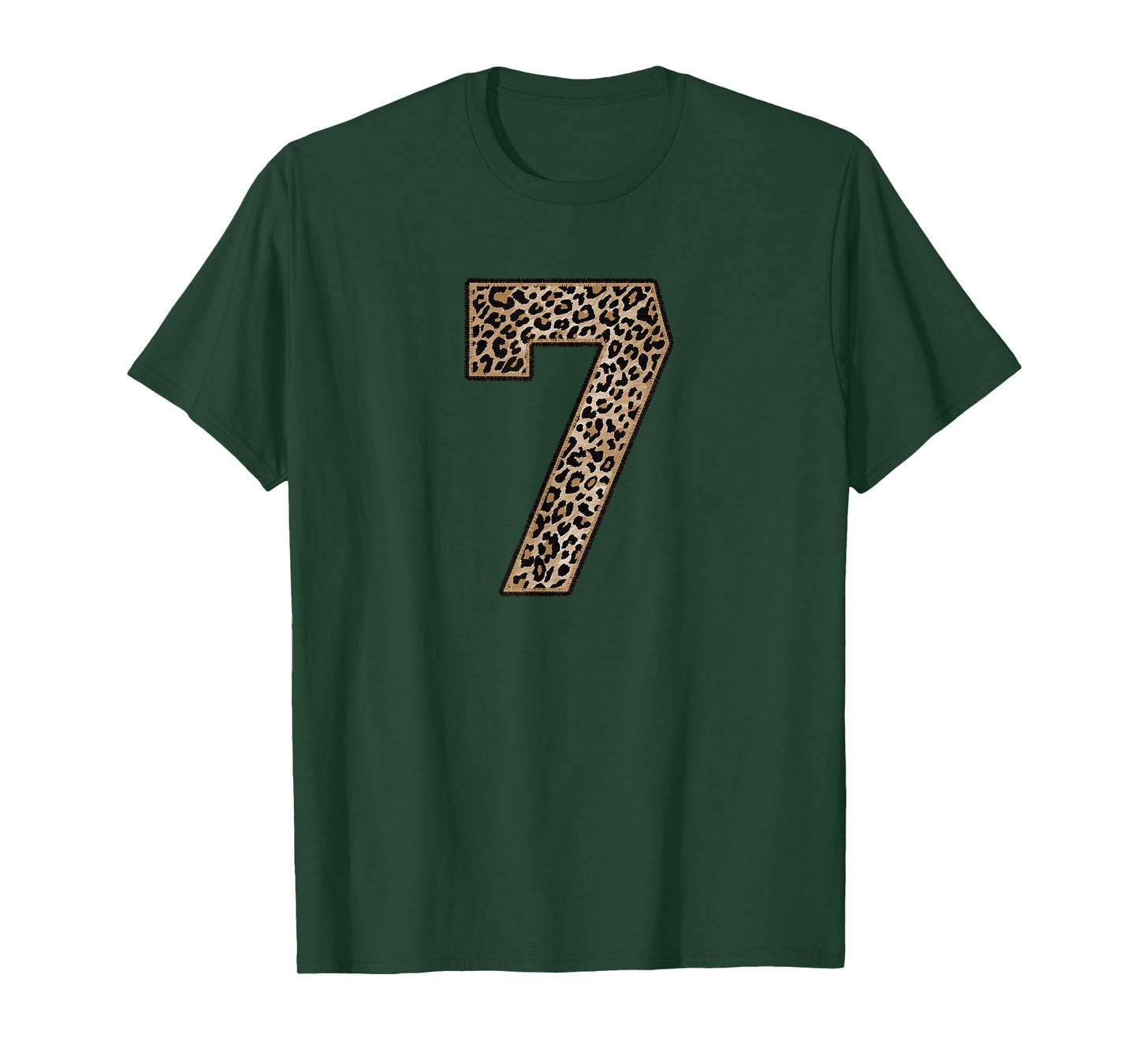 Leopard Number 7 Athlete Sports Jersey Supporter Fanwear T-Shirt