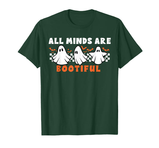 Mental Health Autism Awareness Ghost Teacher Halloween T-Shirt