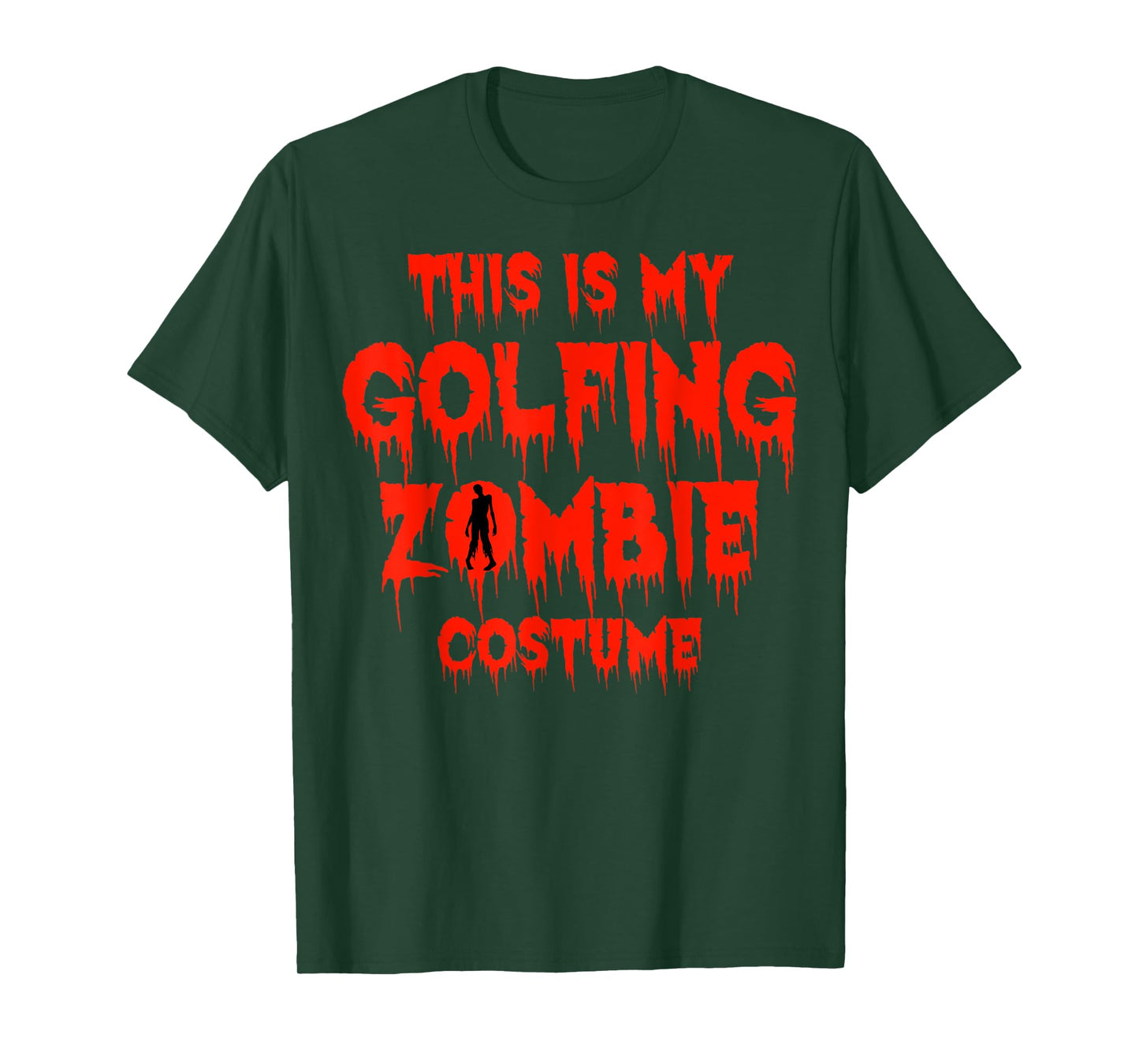 Halloween Golf Player Zombie Costume Golfer All Hallows' Day T-Shirt