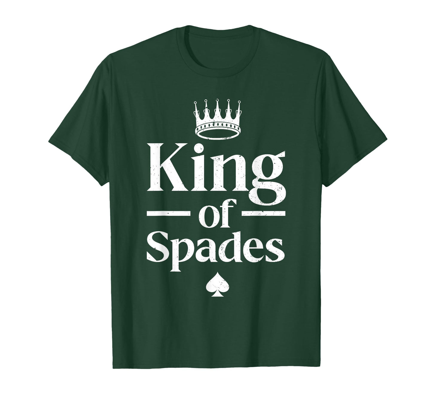 Cool King of Spades Art for Men Dad Card Game Spades Player T-Shirt