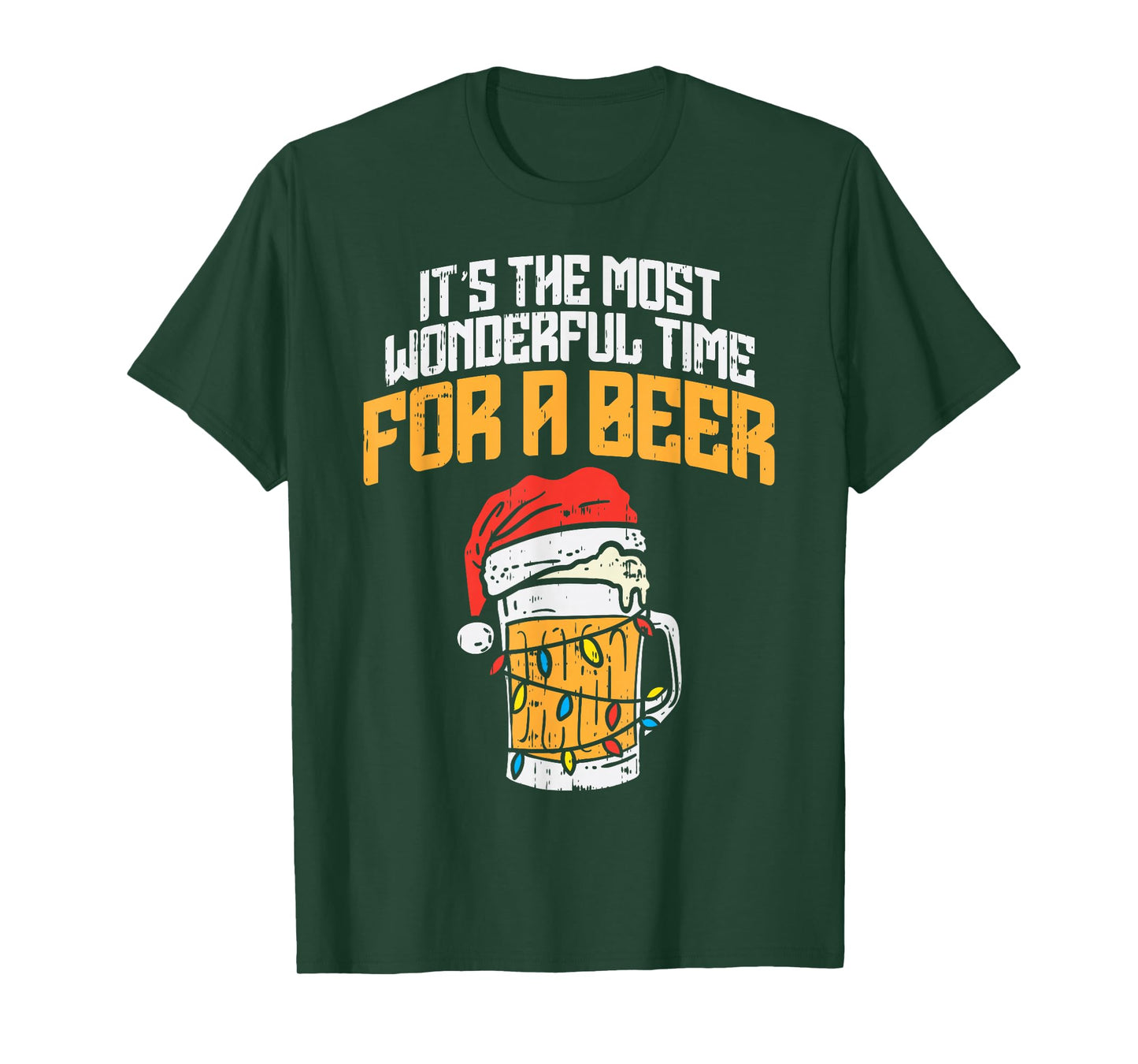Its The Most Wonderful Time For A Beer Christmas Lover PJ T-Shirt