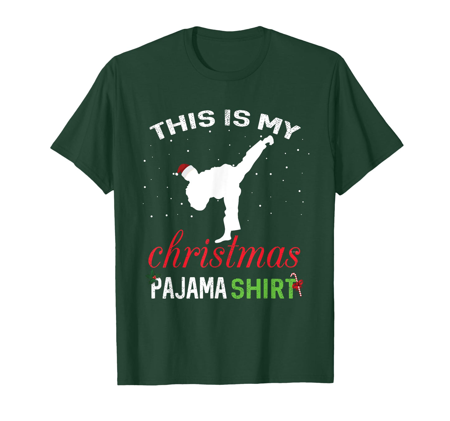 This is My Christmas Pajama Karate Gift Martial Art T-Shirt