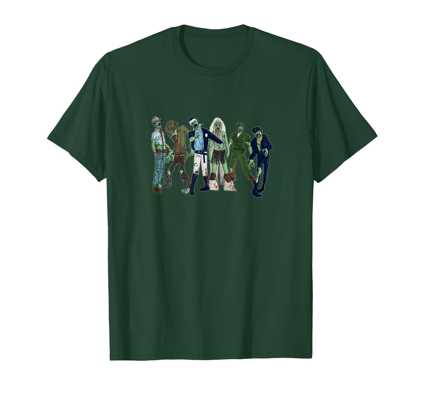 Village of the Zombie People Spooky Zombie Design T-Shirt