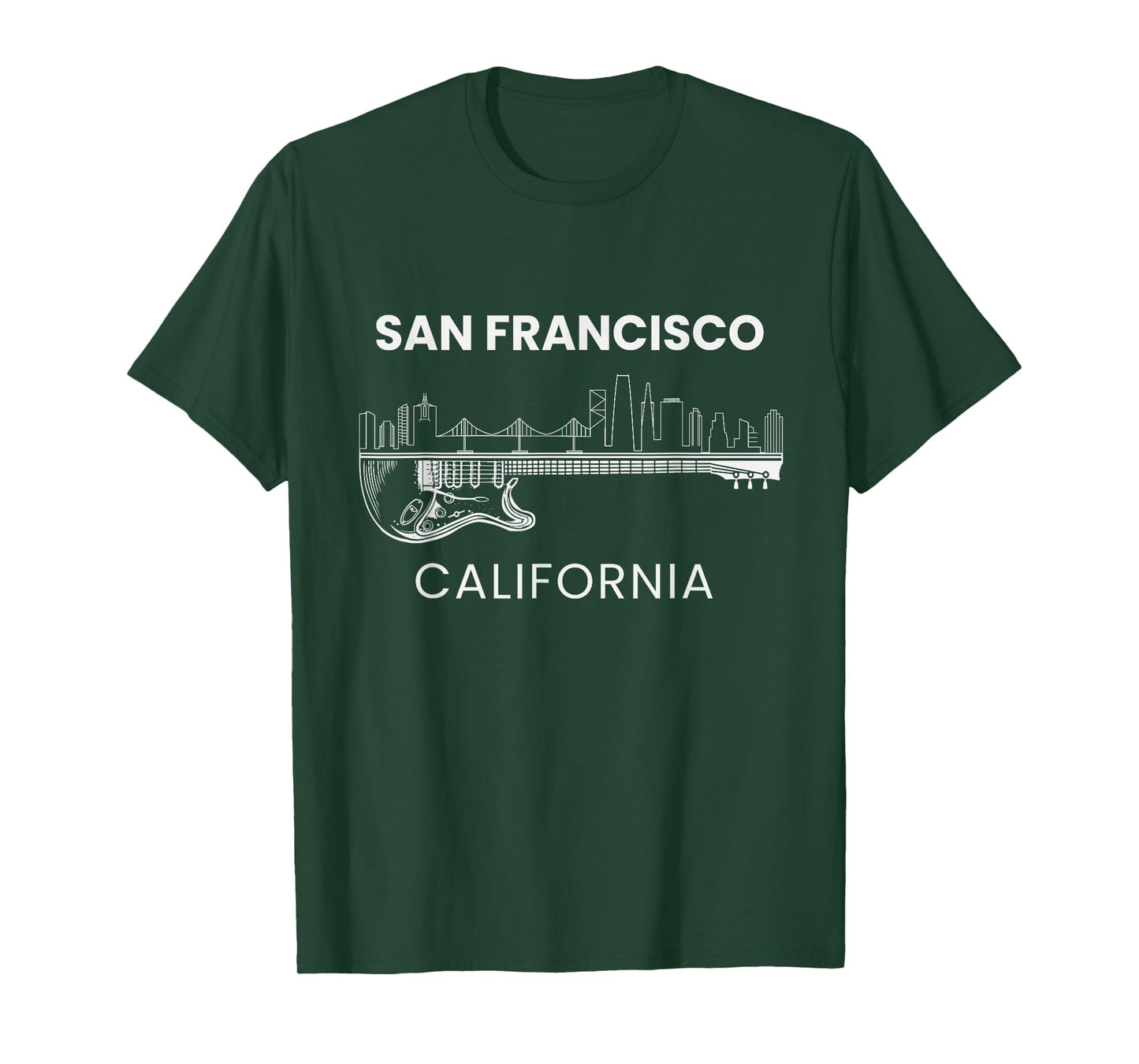 San Francisco California Souvenir Men Women Music California T-Shirt