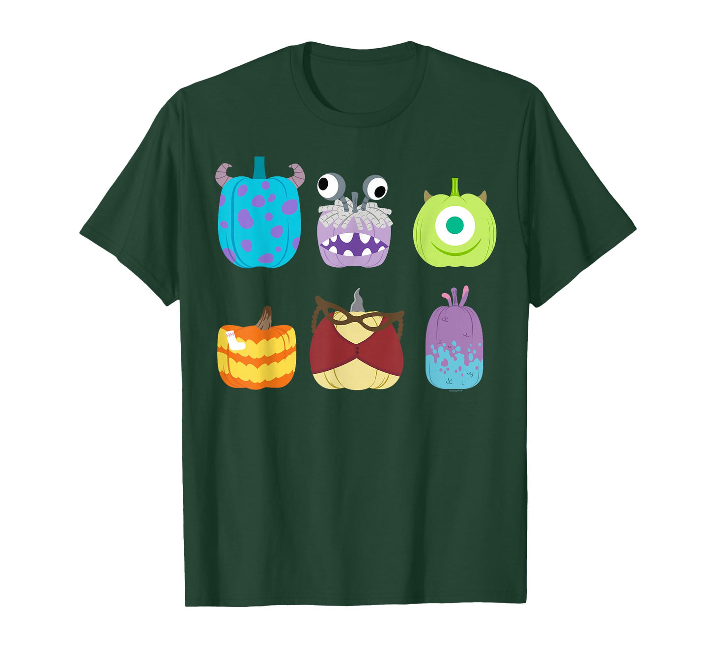 Disney and Pixar's Monsters, Inc. Halloween Pumpkin Grid T-Shirt