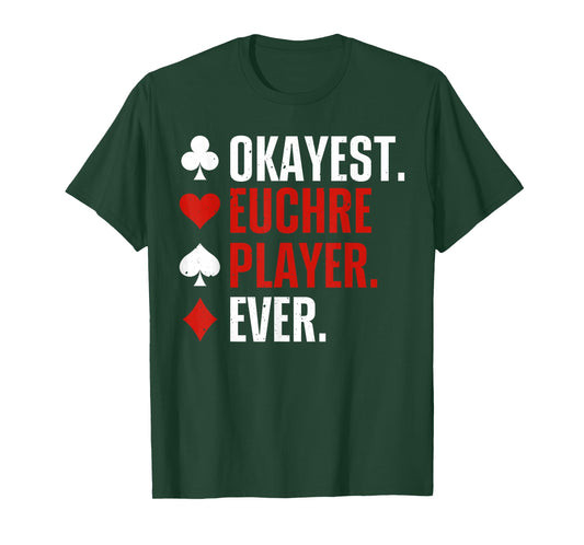 Funny Euchre Art For Men Women Euchre Partner Euchre Lover T-Shirt