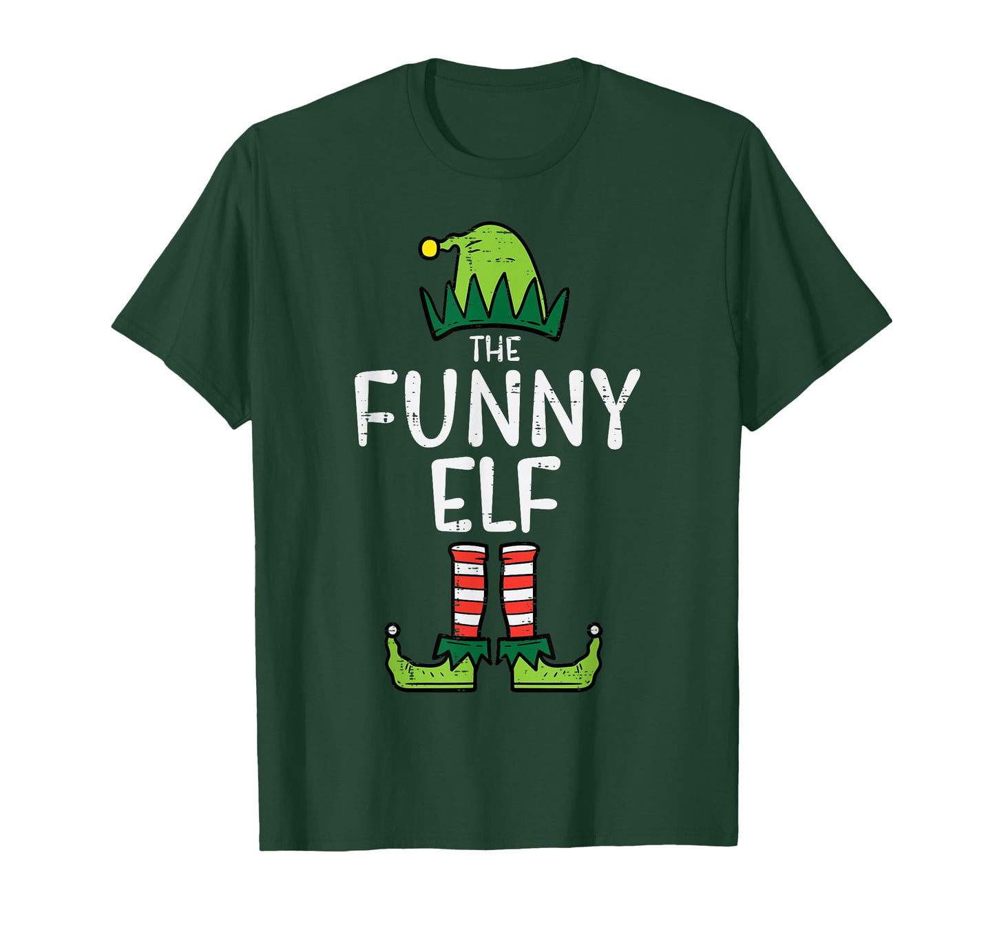 Funny Elf Matching Christmas Family Uncle Grandpa T-Shirt